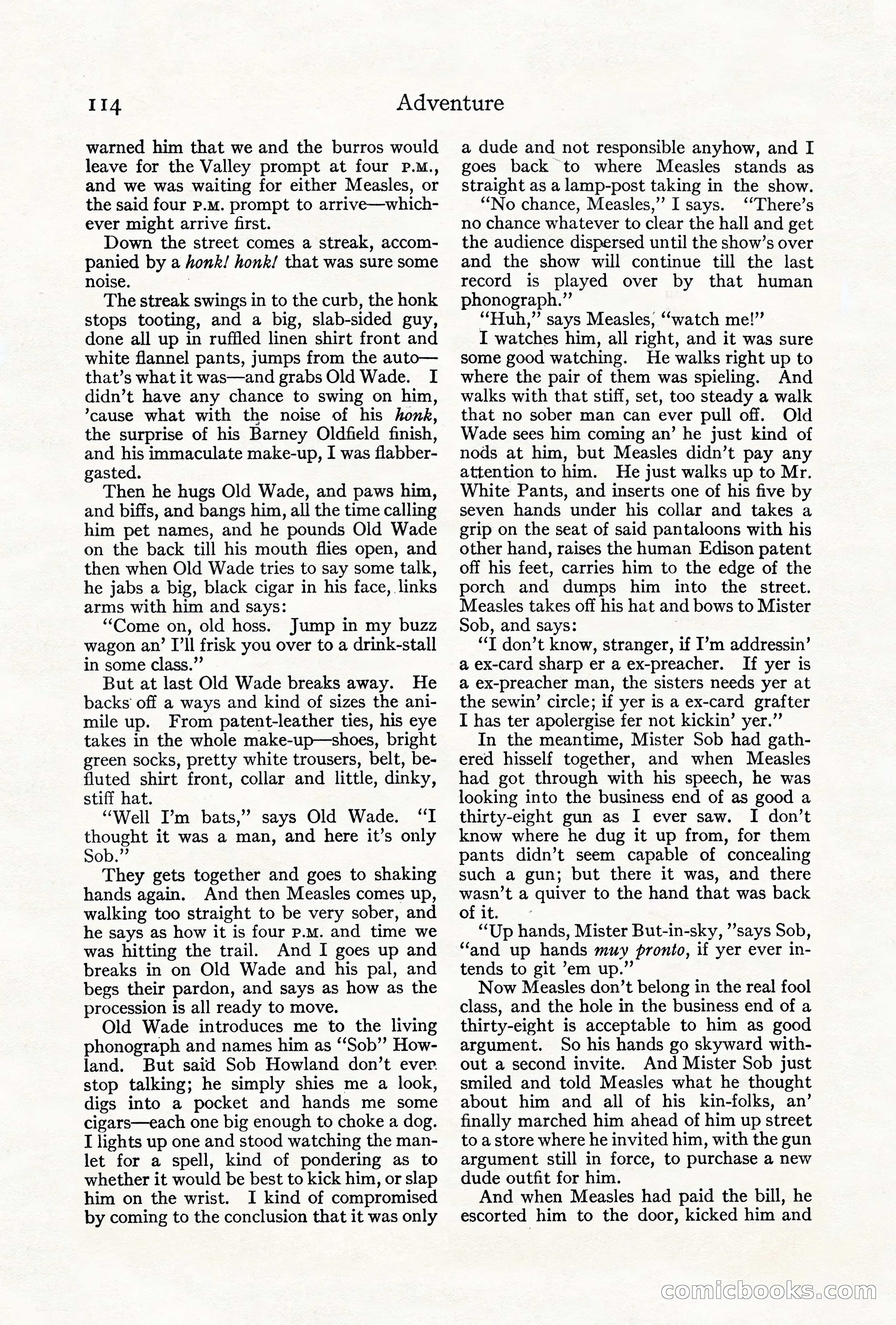 Adventure, August 1917 — page 116 of 196