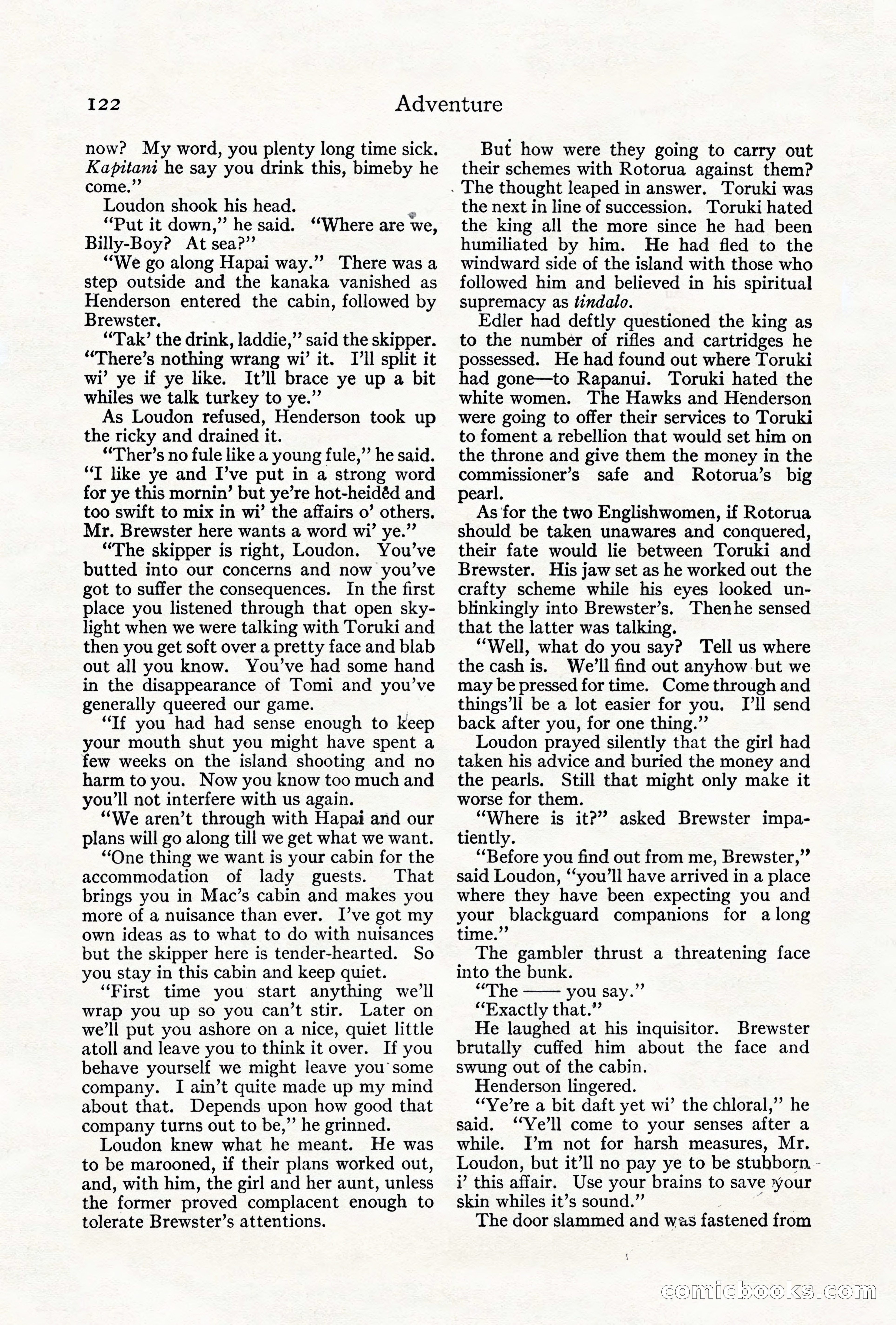 Adventure, August 1917 — page 124 of 196