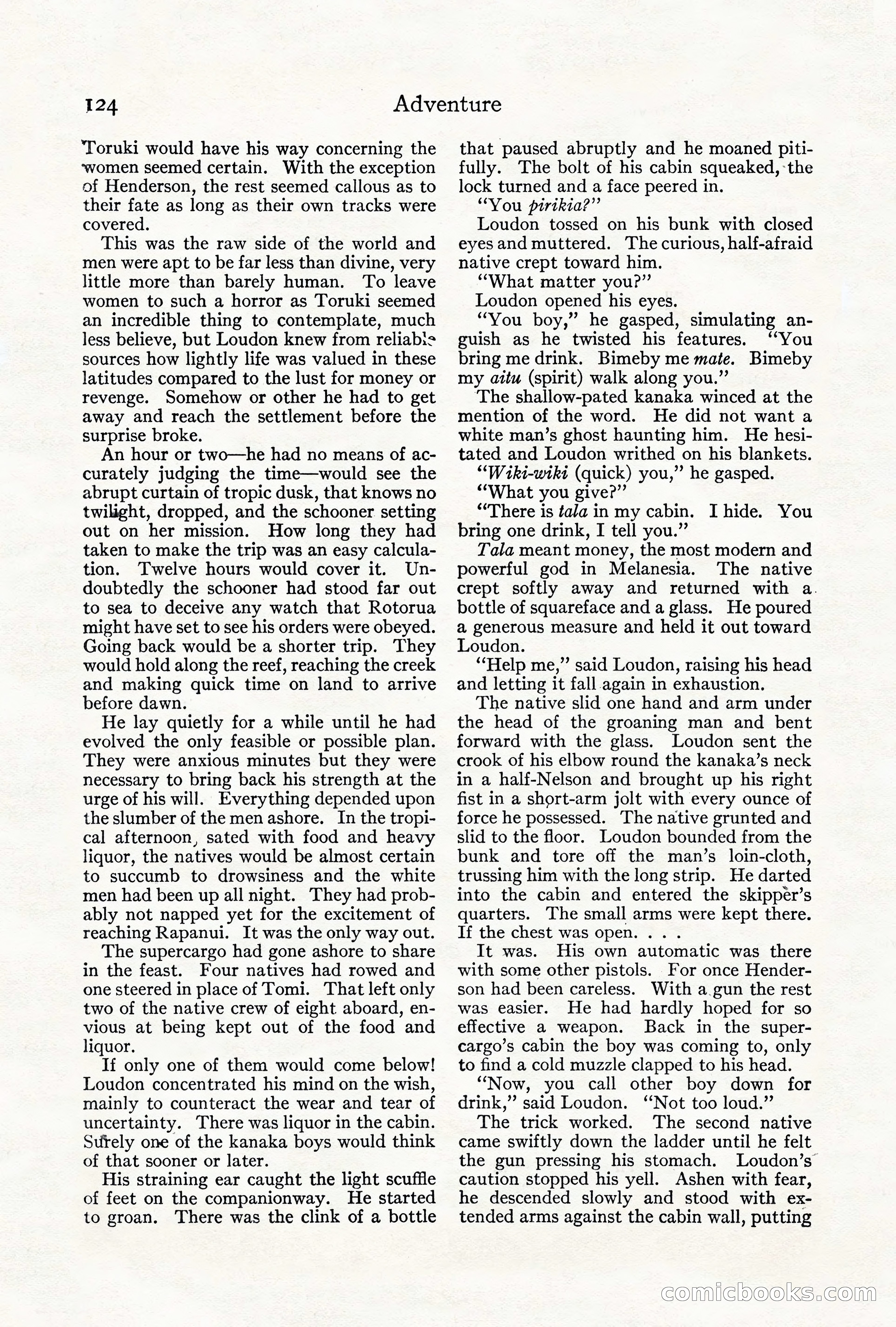 Adventure, August 1917 — page 126 of 196