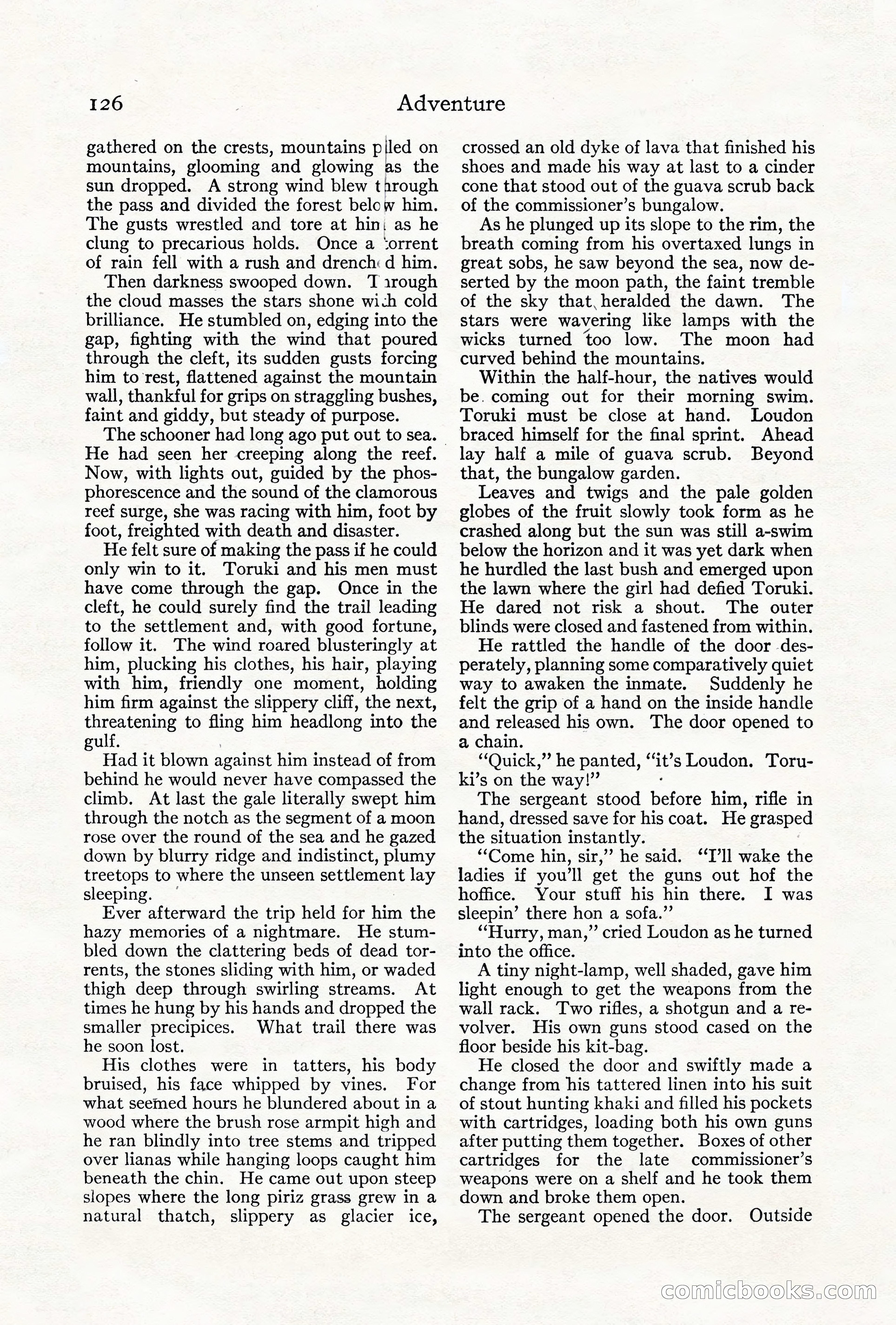 Adventure, August 1917 — page 128 of 196