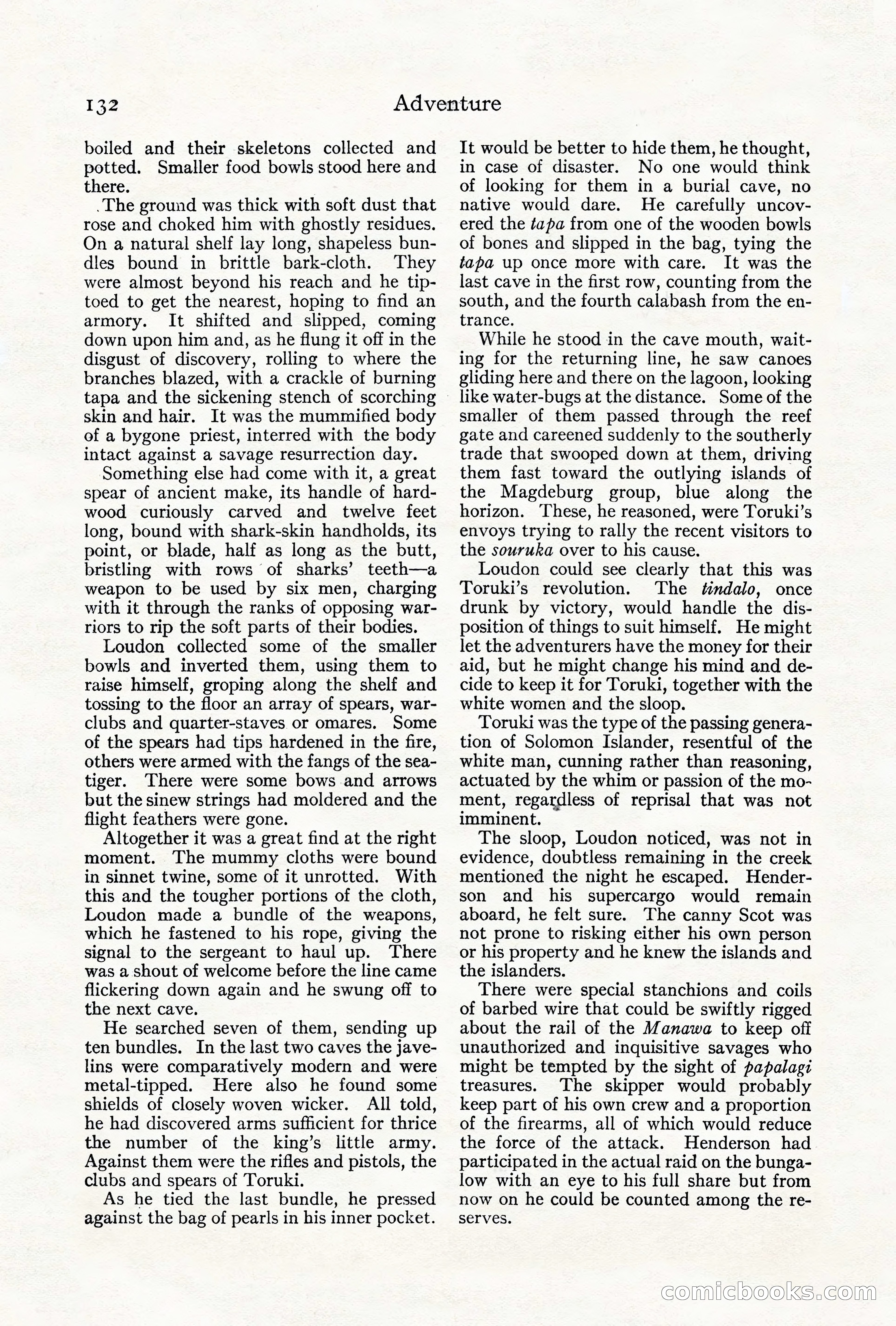 Adventure, August 1917 — page 134 of 196