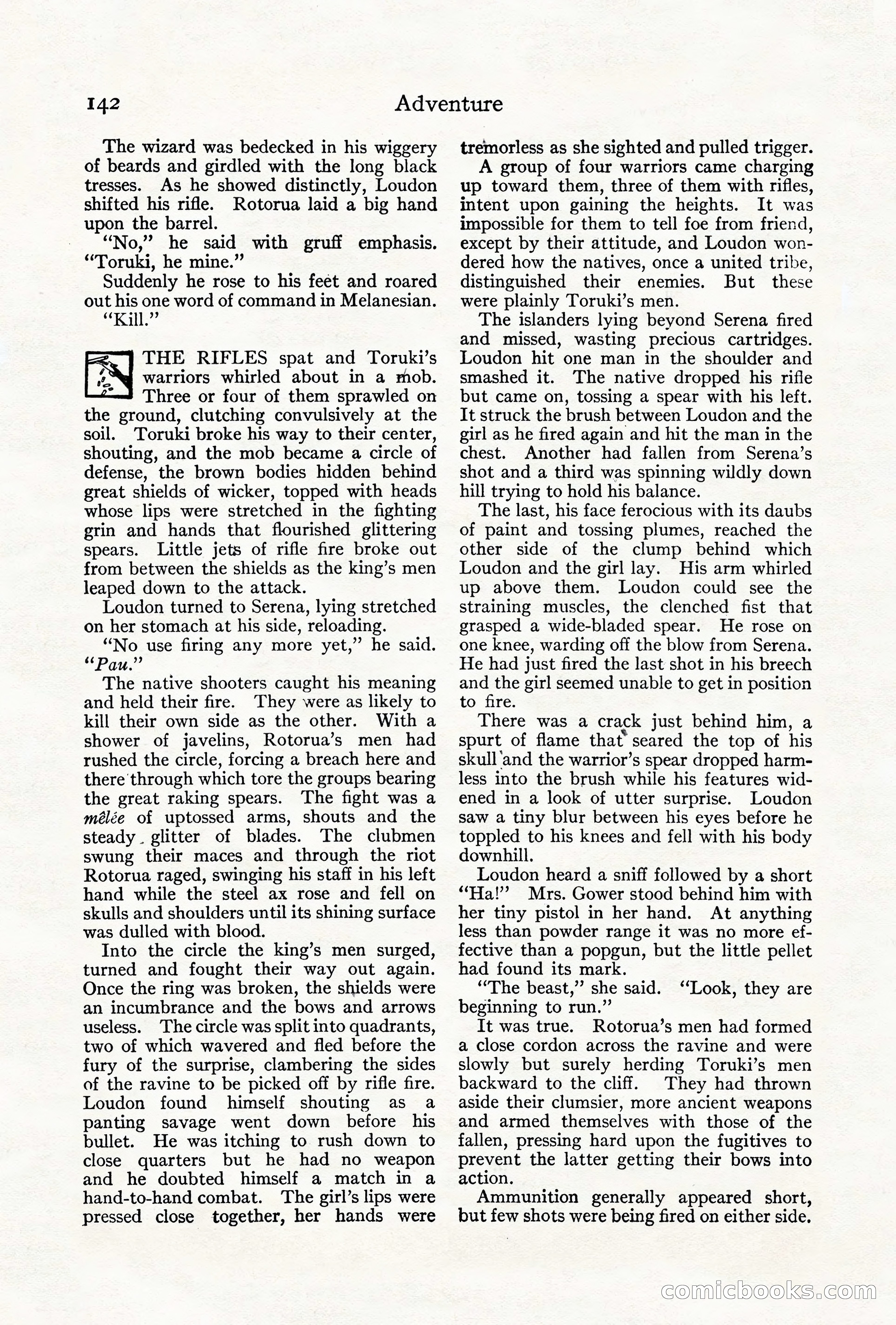 Adventure, August 1917 — page 144 of 196