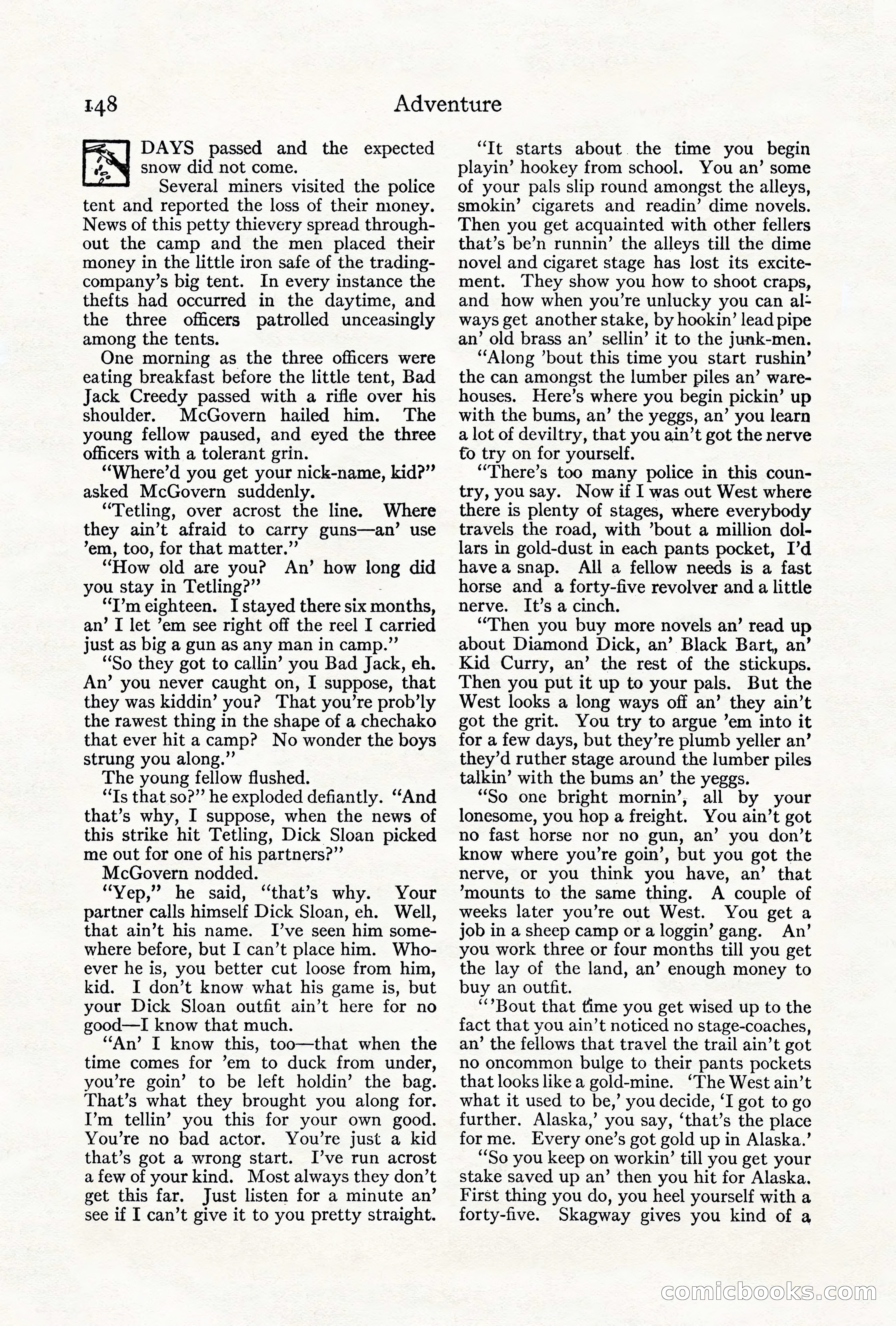 Adventure, August 1917 — page 150 of 196