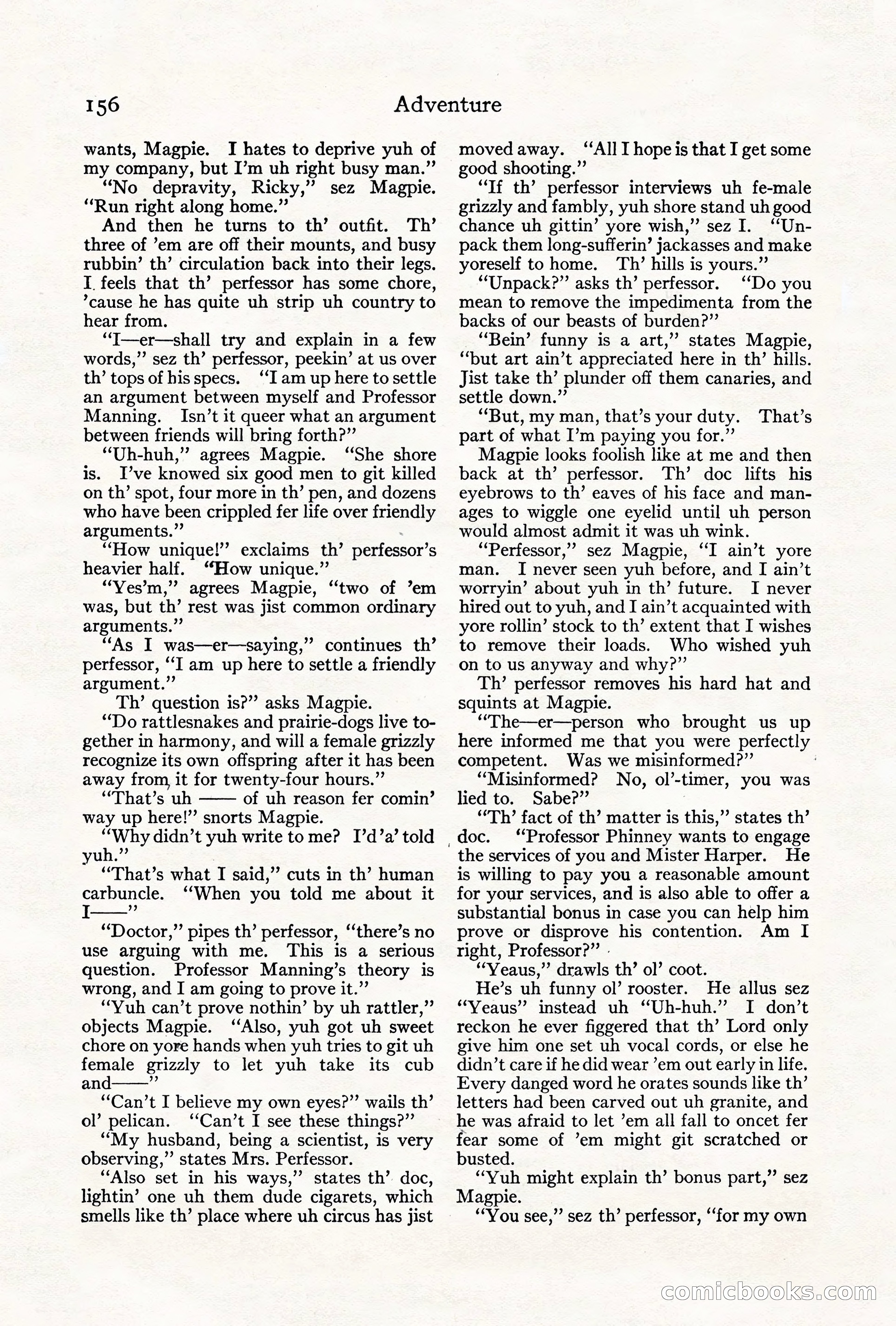 Adventure, August 1917 — page 158 of 196