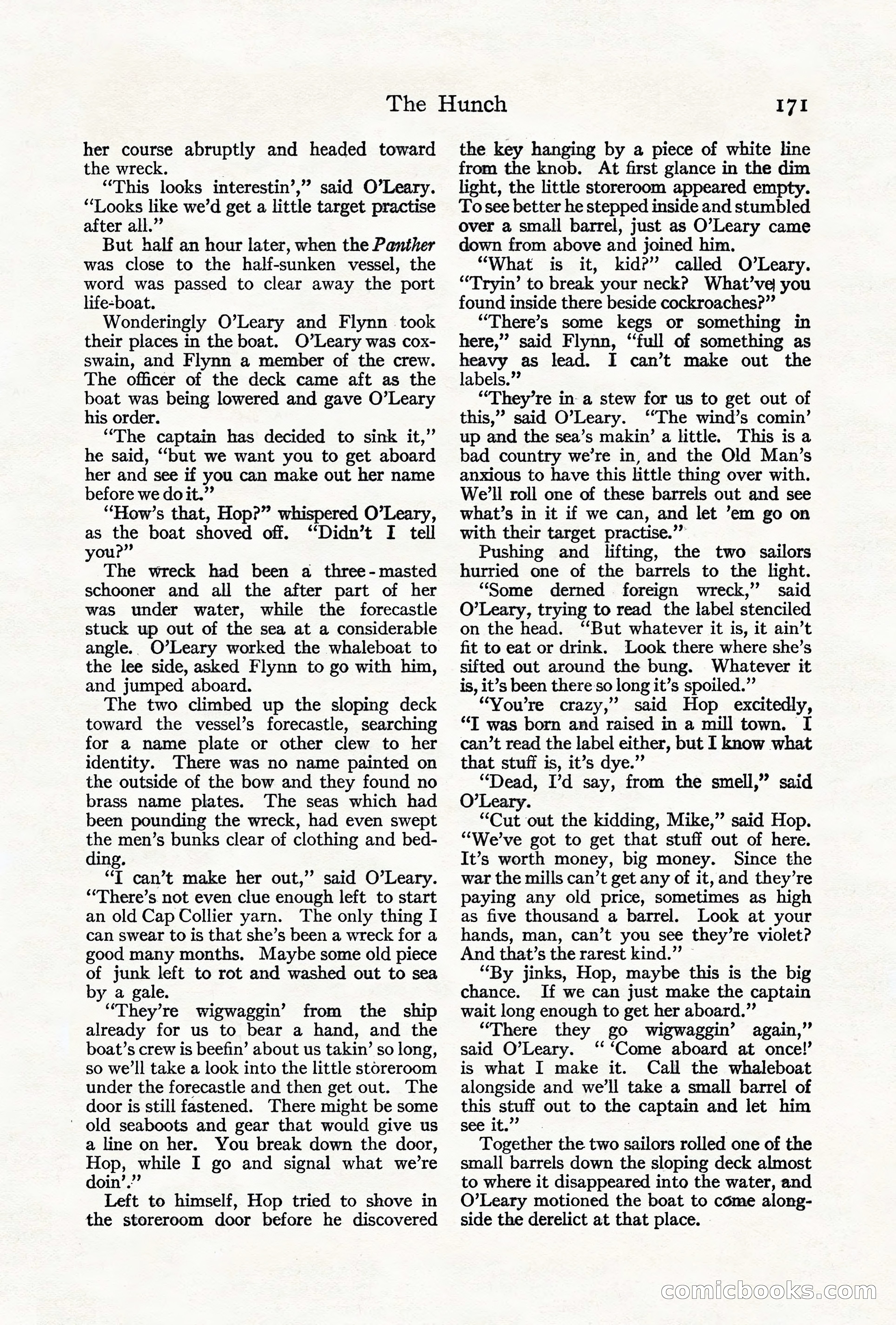 Adventure, August 1917 — page 173 of 196