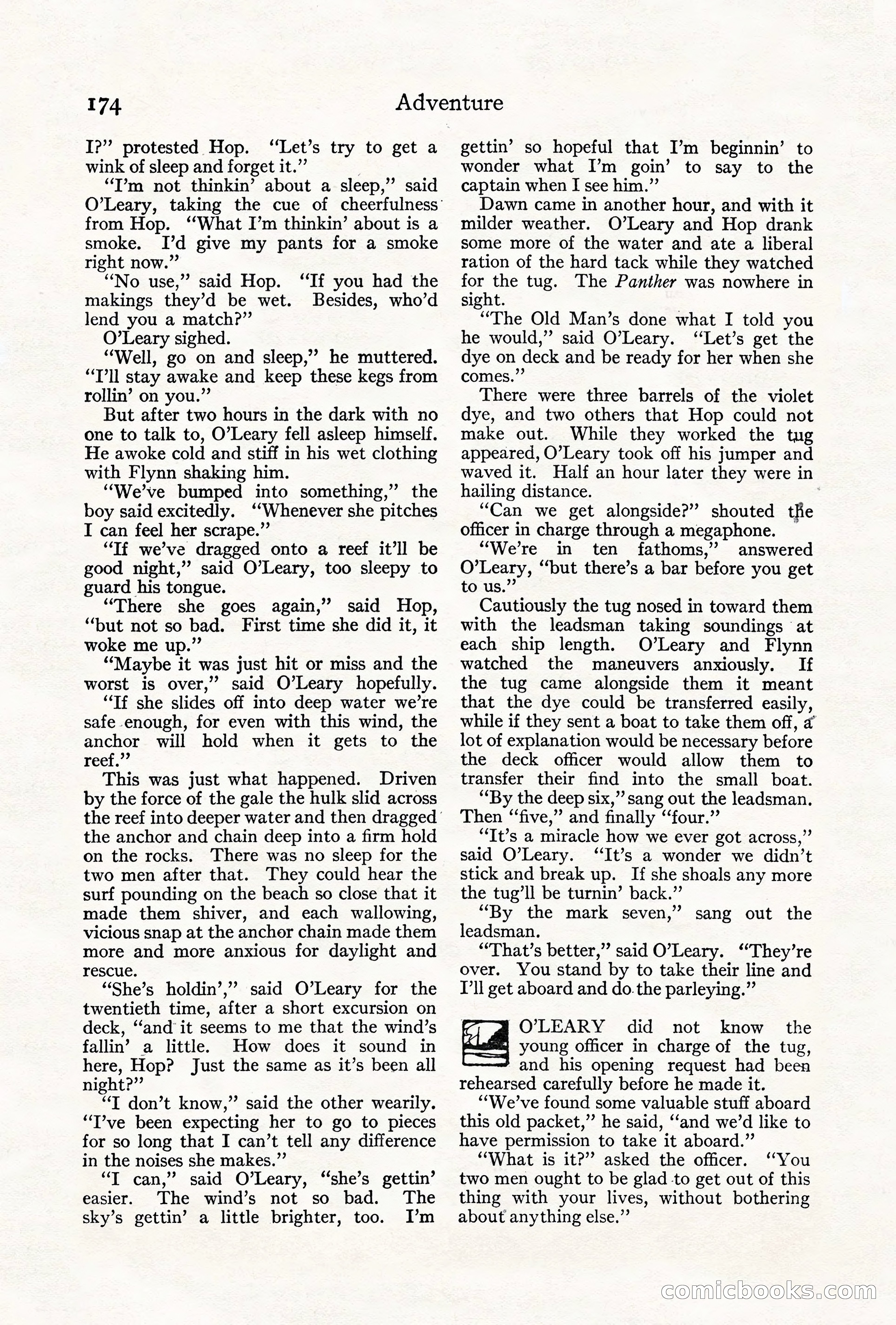 Adventure, August 1917 — page 176 of 196