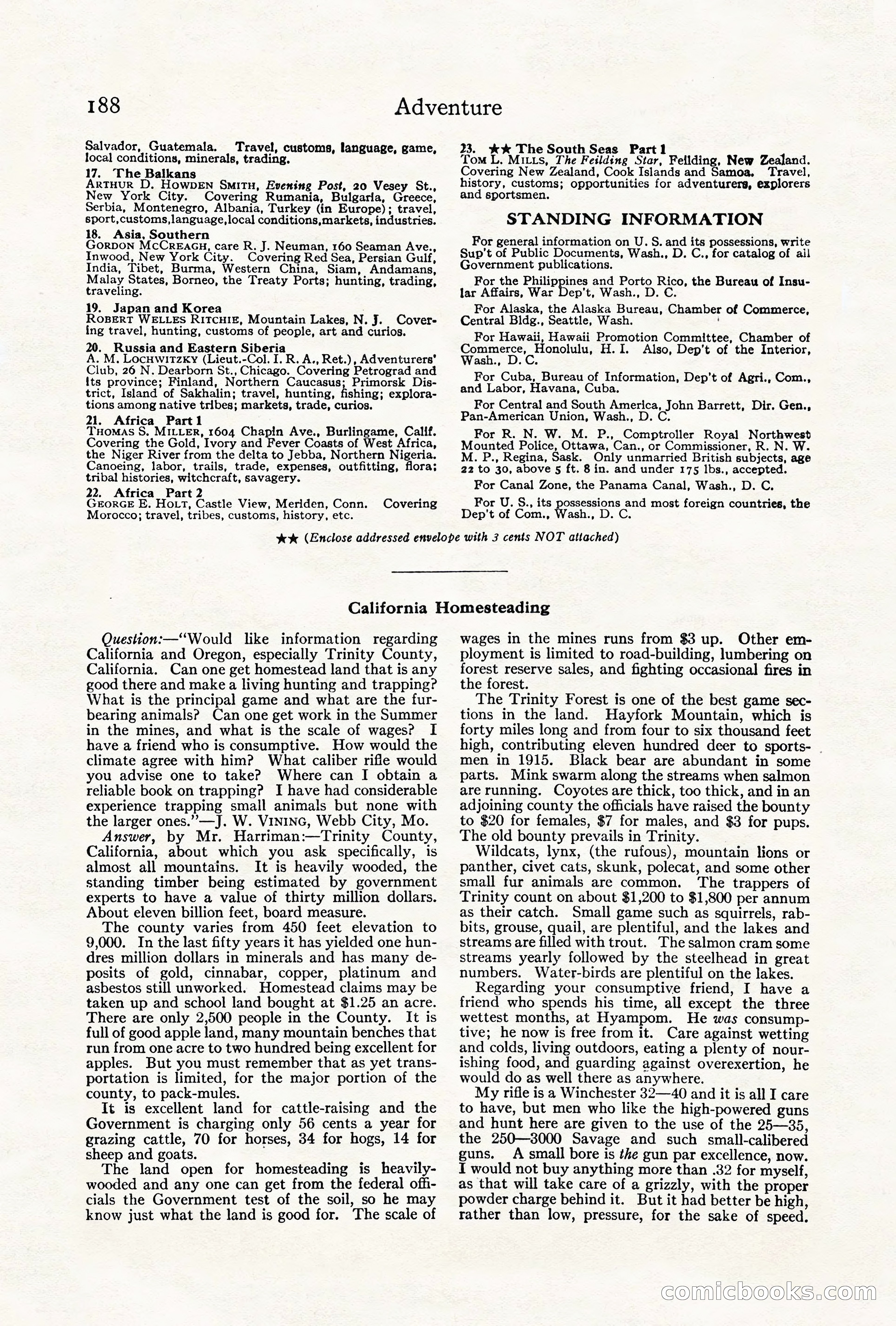 Adventure, August 1917 — page 190 of 196