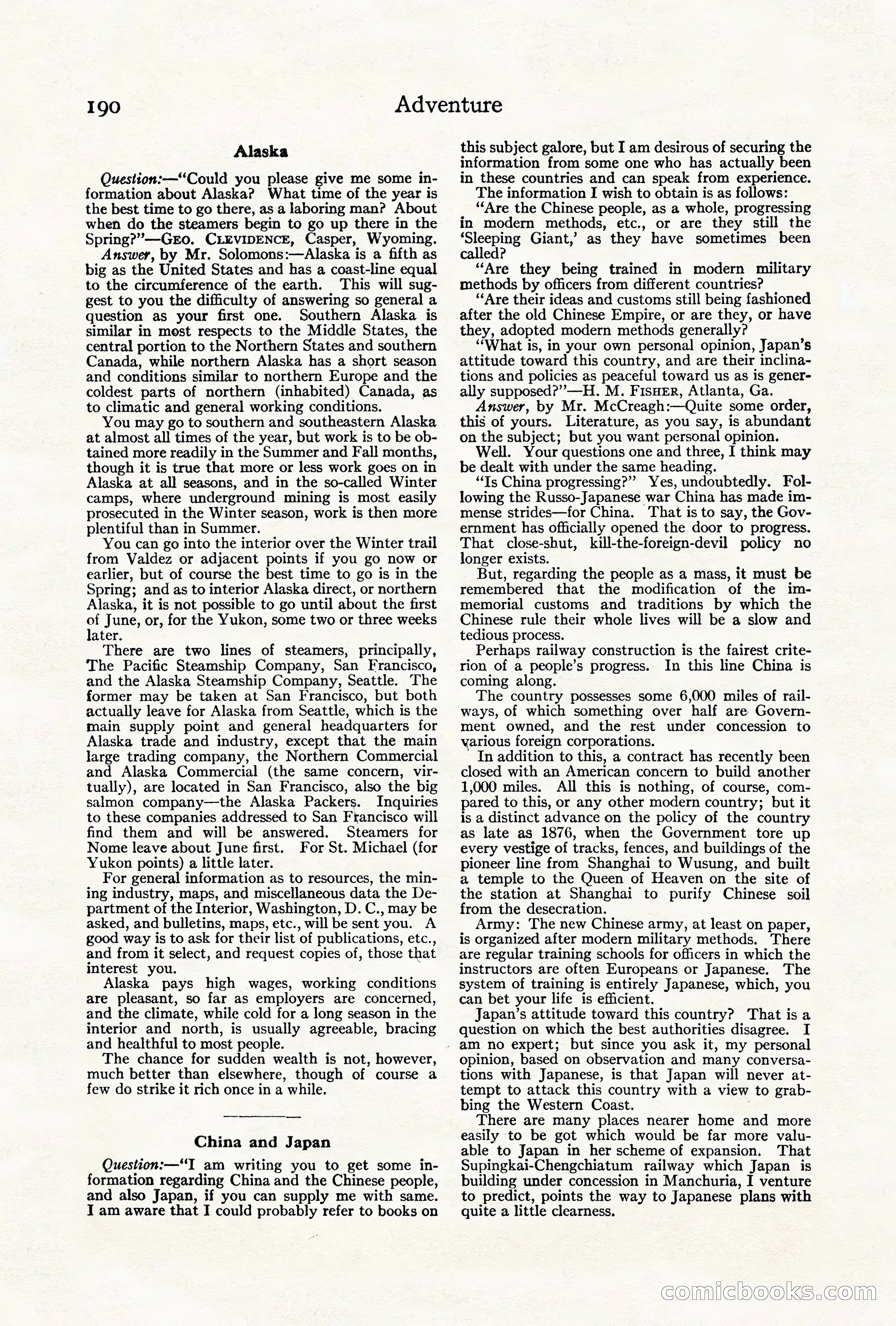 Adventure, August 1917 — page 192 of 196