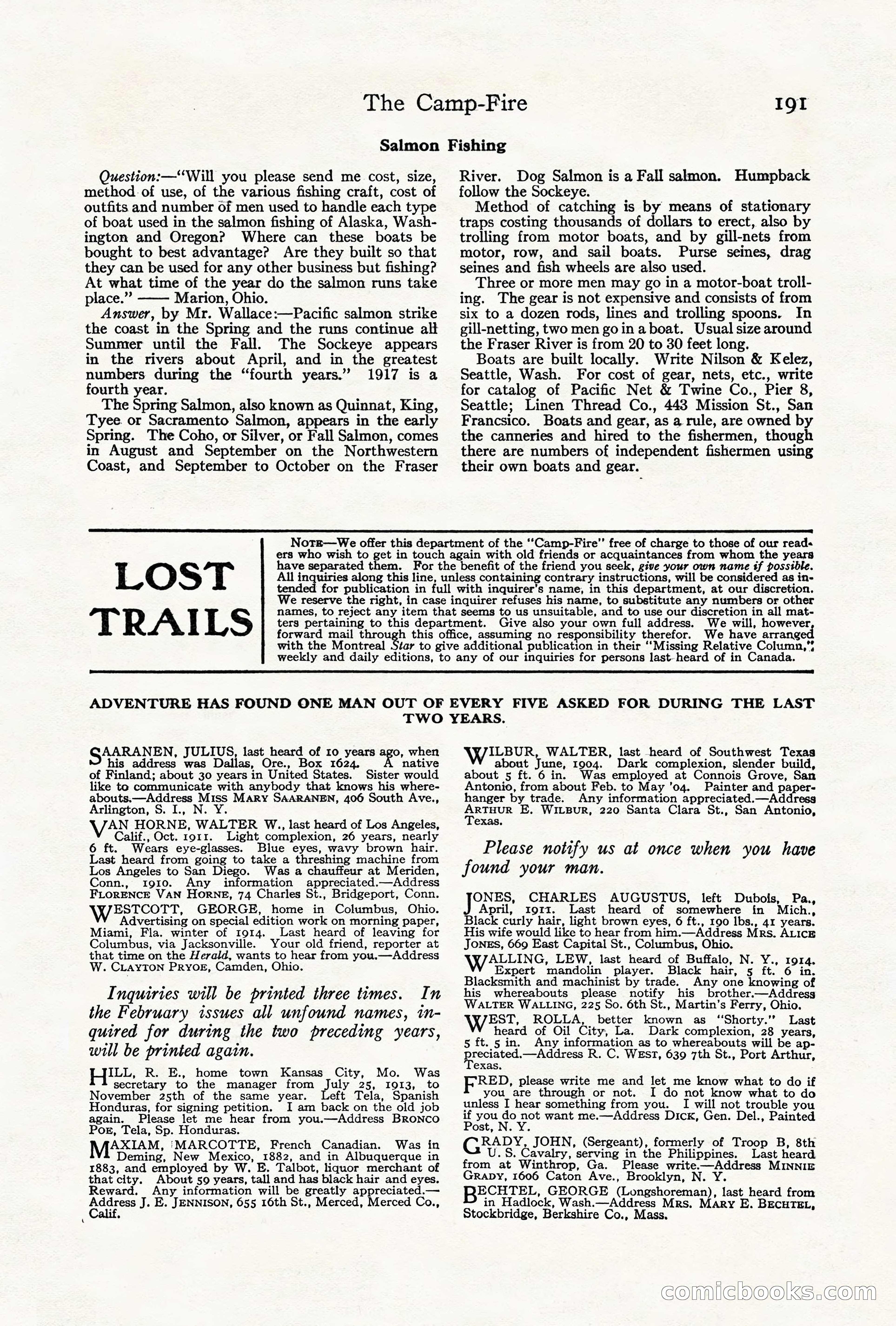 Adventure, August 1917 — page 193 of 196