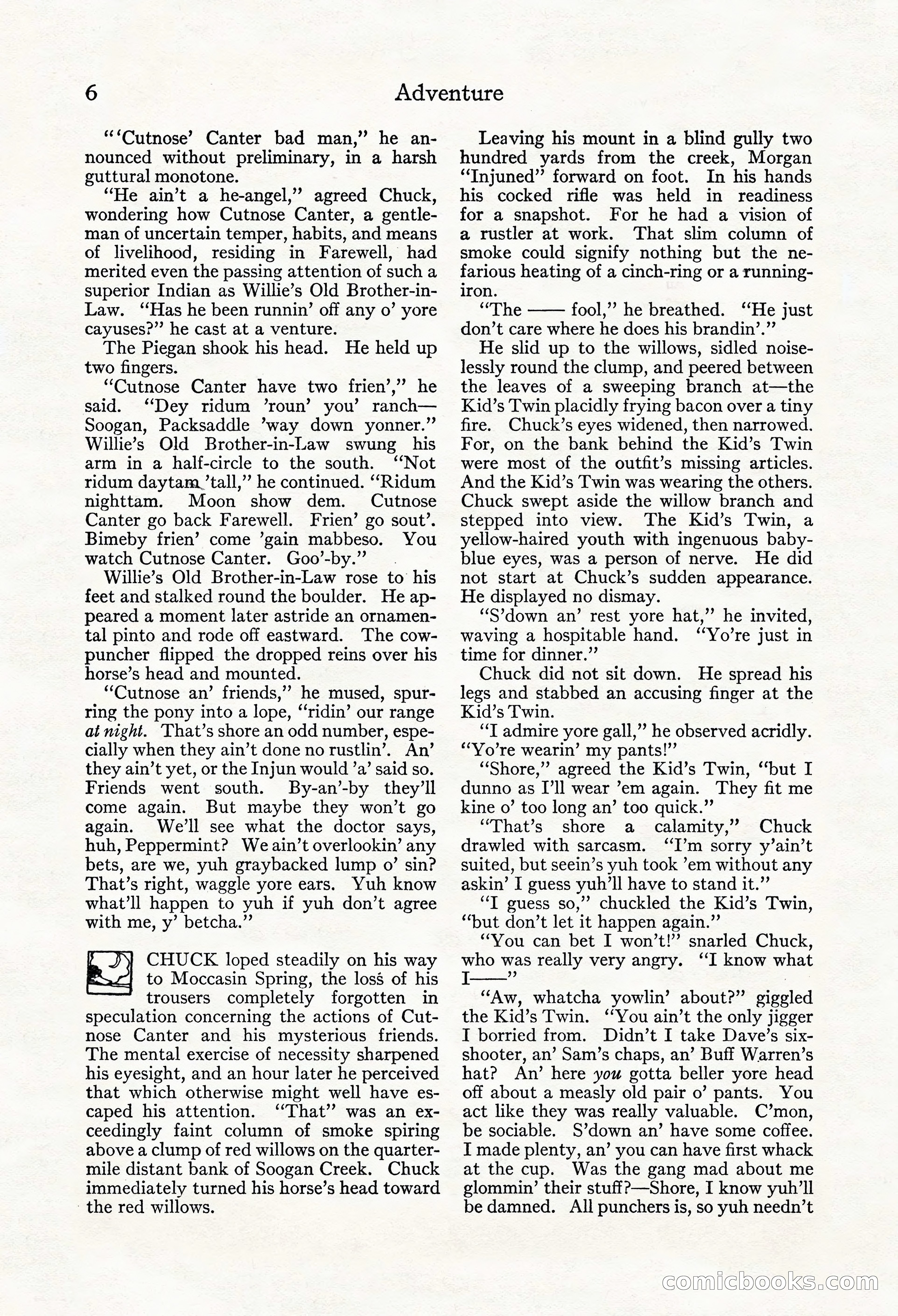 Adventure Magazine, Mid-September 1917 — page 8 of 196