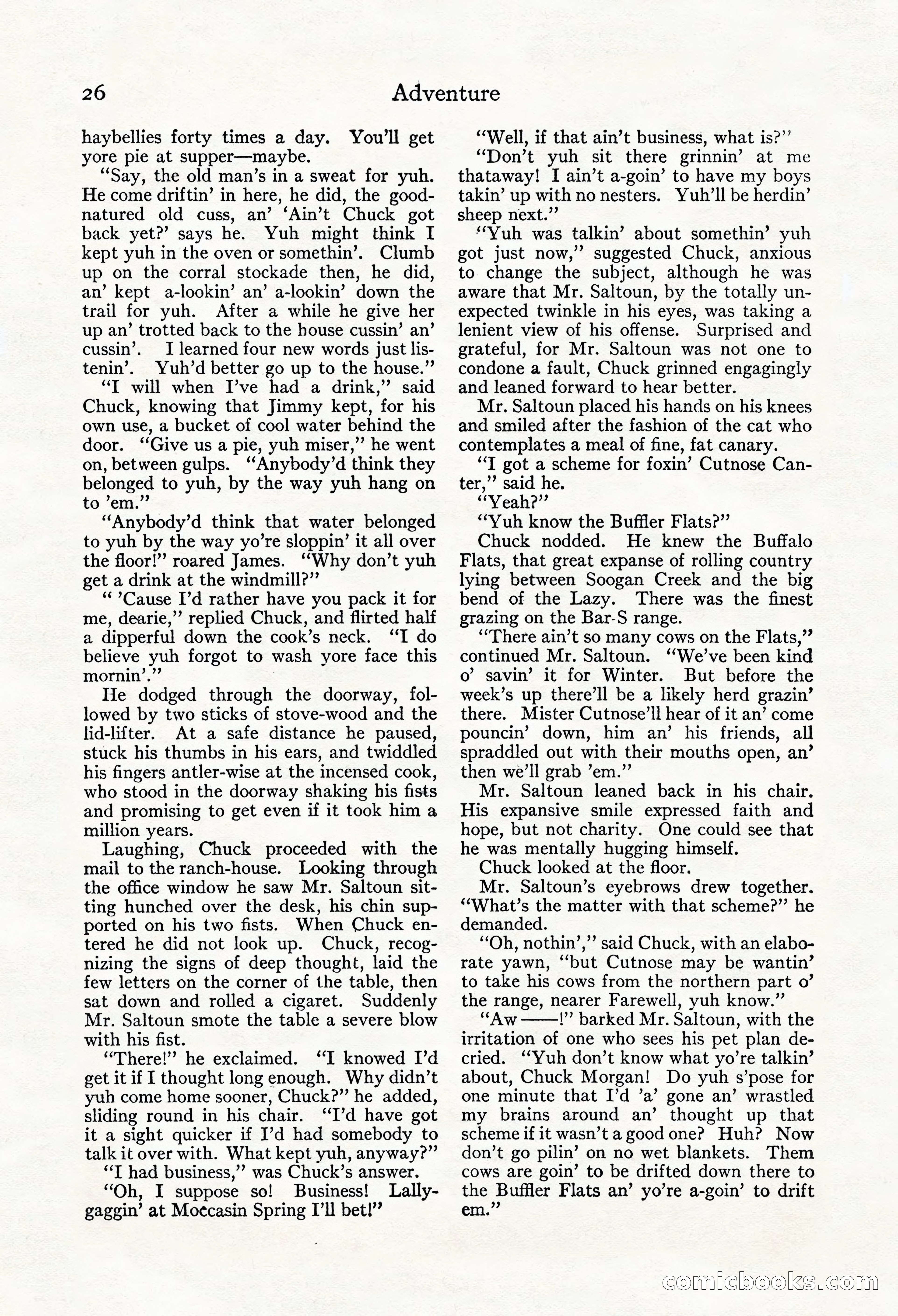 Adventure Magazine, Mid-September 1917 — page 28 of 196