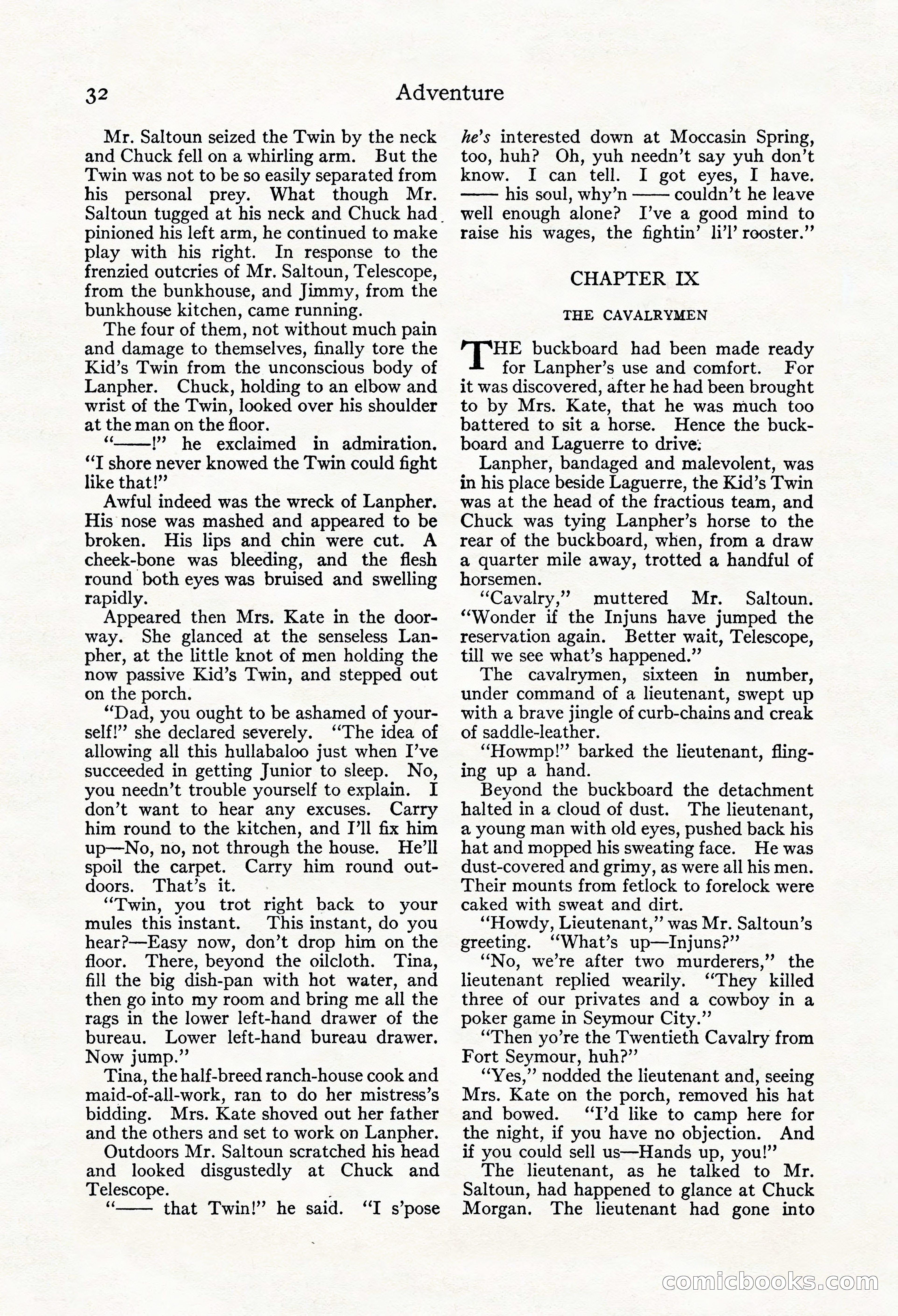 Adventure Magazine, Mid-September 1917 — page 34 of 196