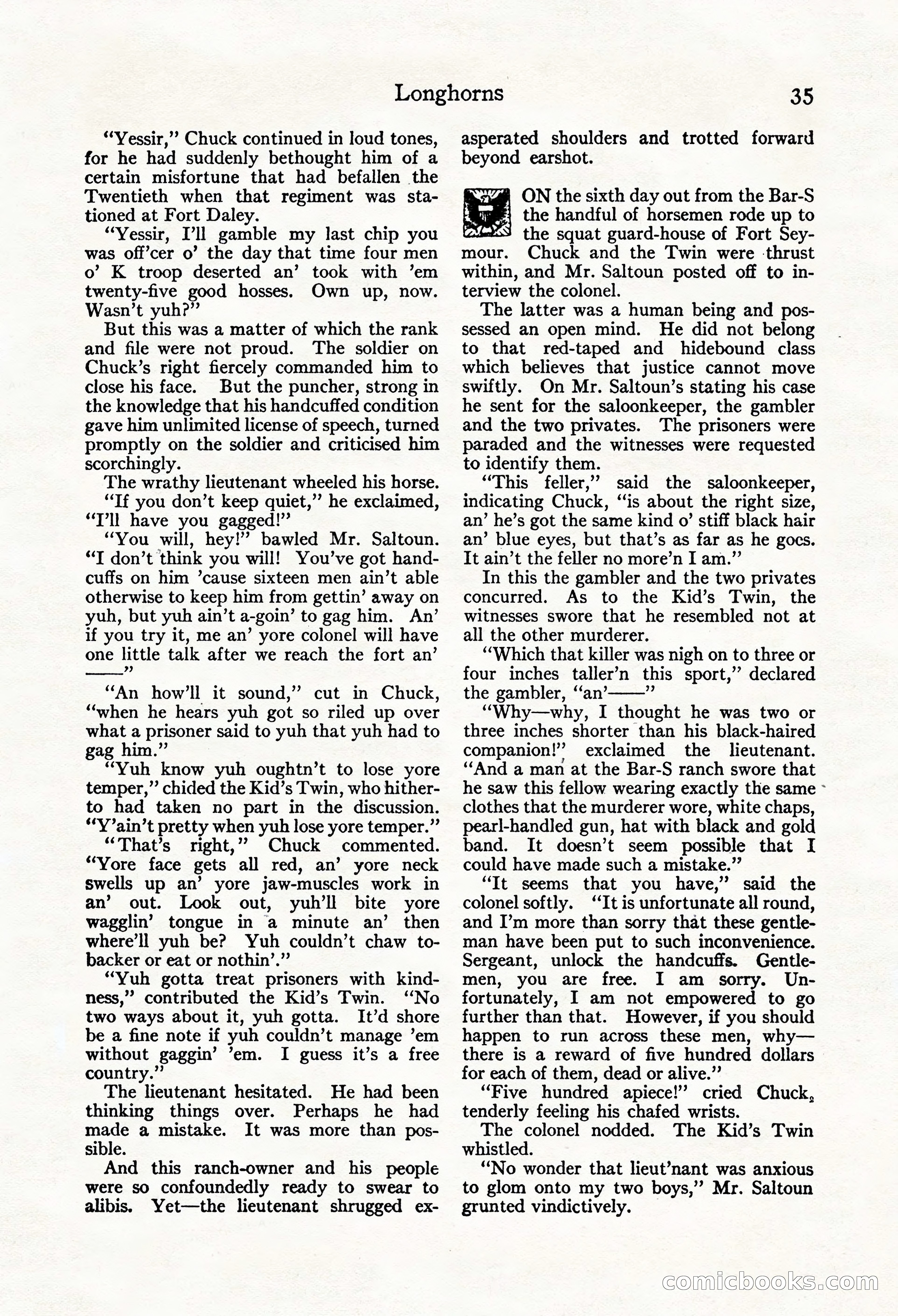 Adventure Magazine, Mid-September 1917 — page 37 of 196