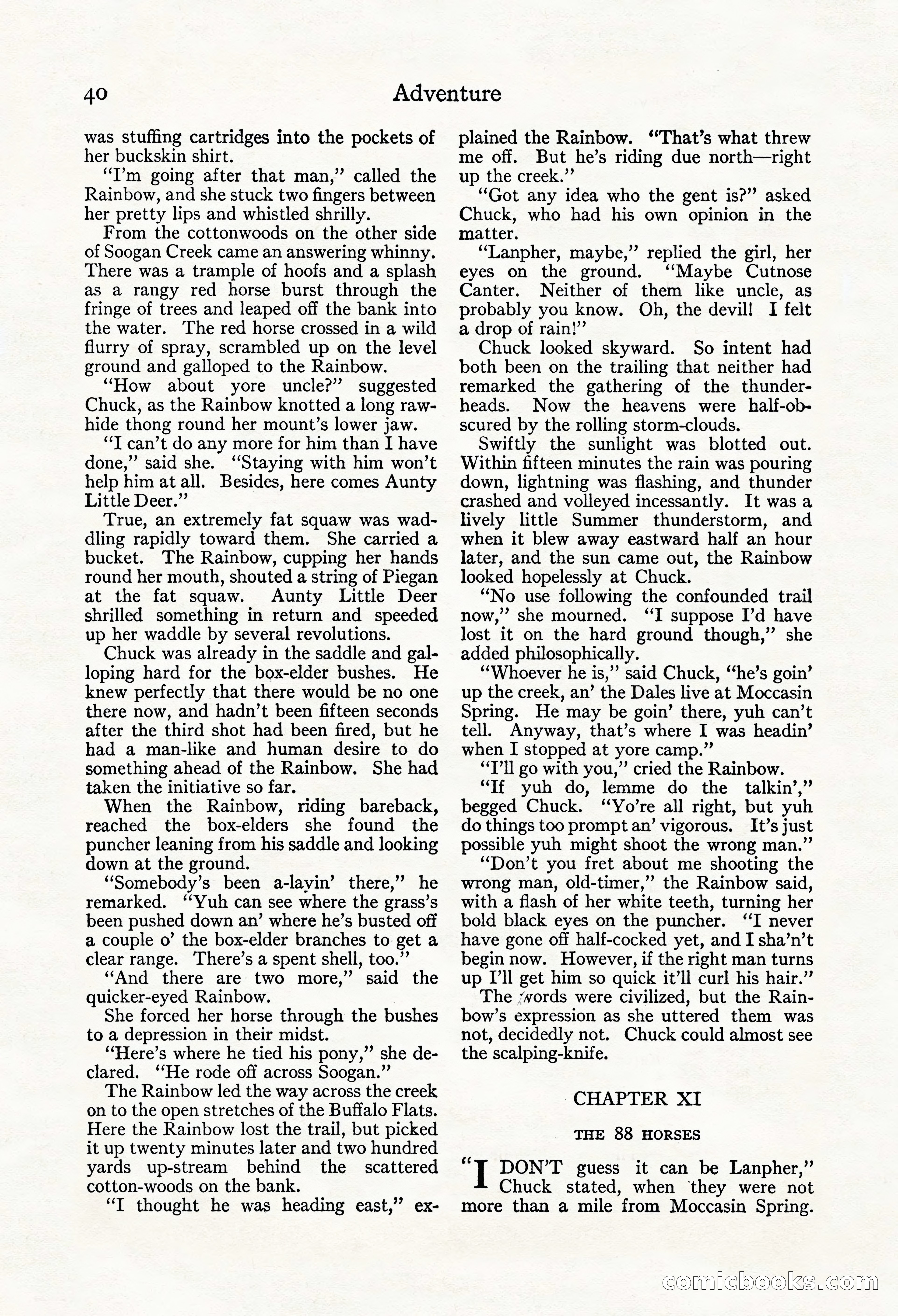 Adventure Magazine, Mid-September 1917 — page 42 of 196