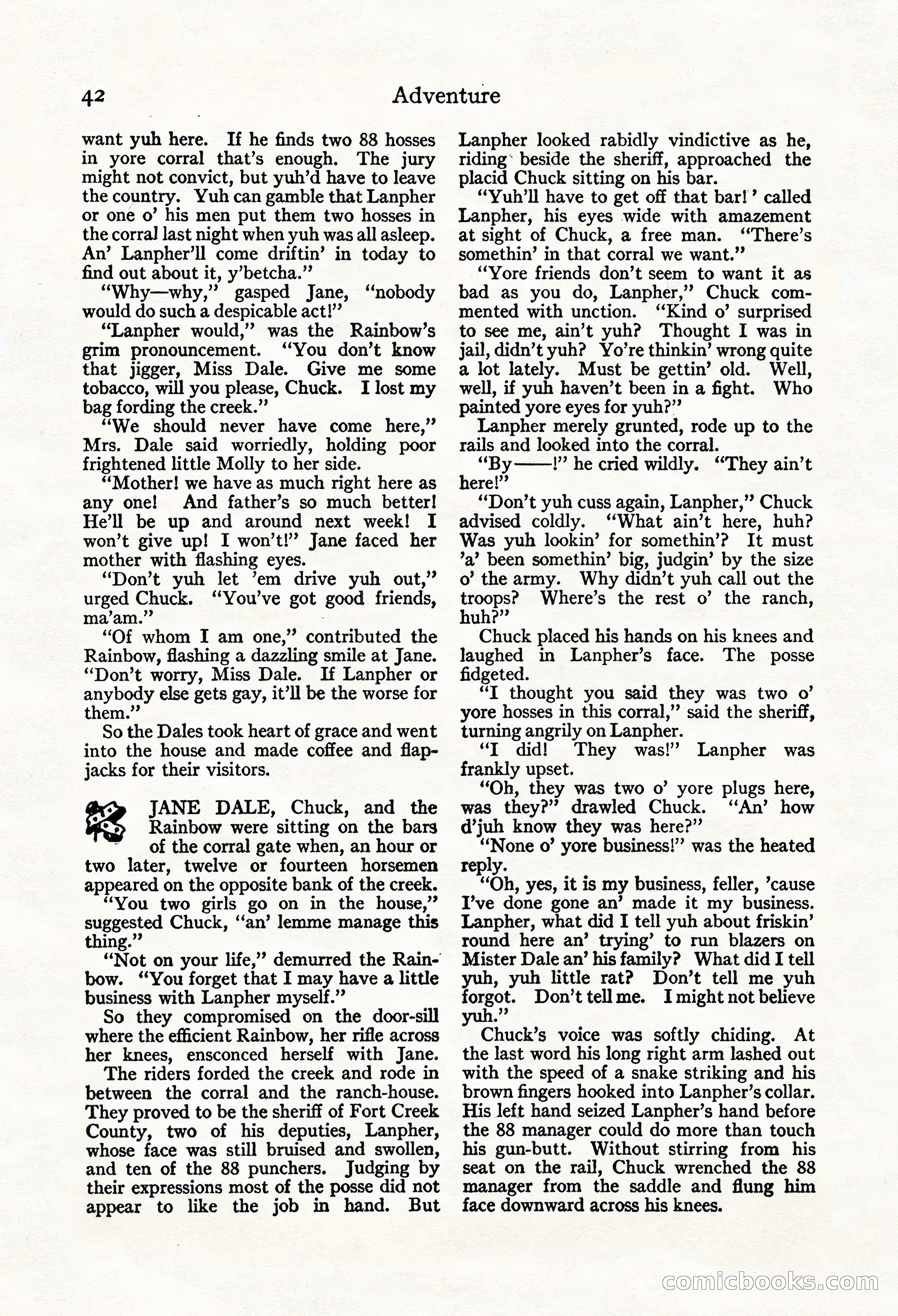 Adventure Magazine, Mid-September 1917 — page 44 of 196