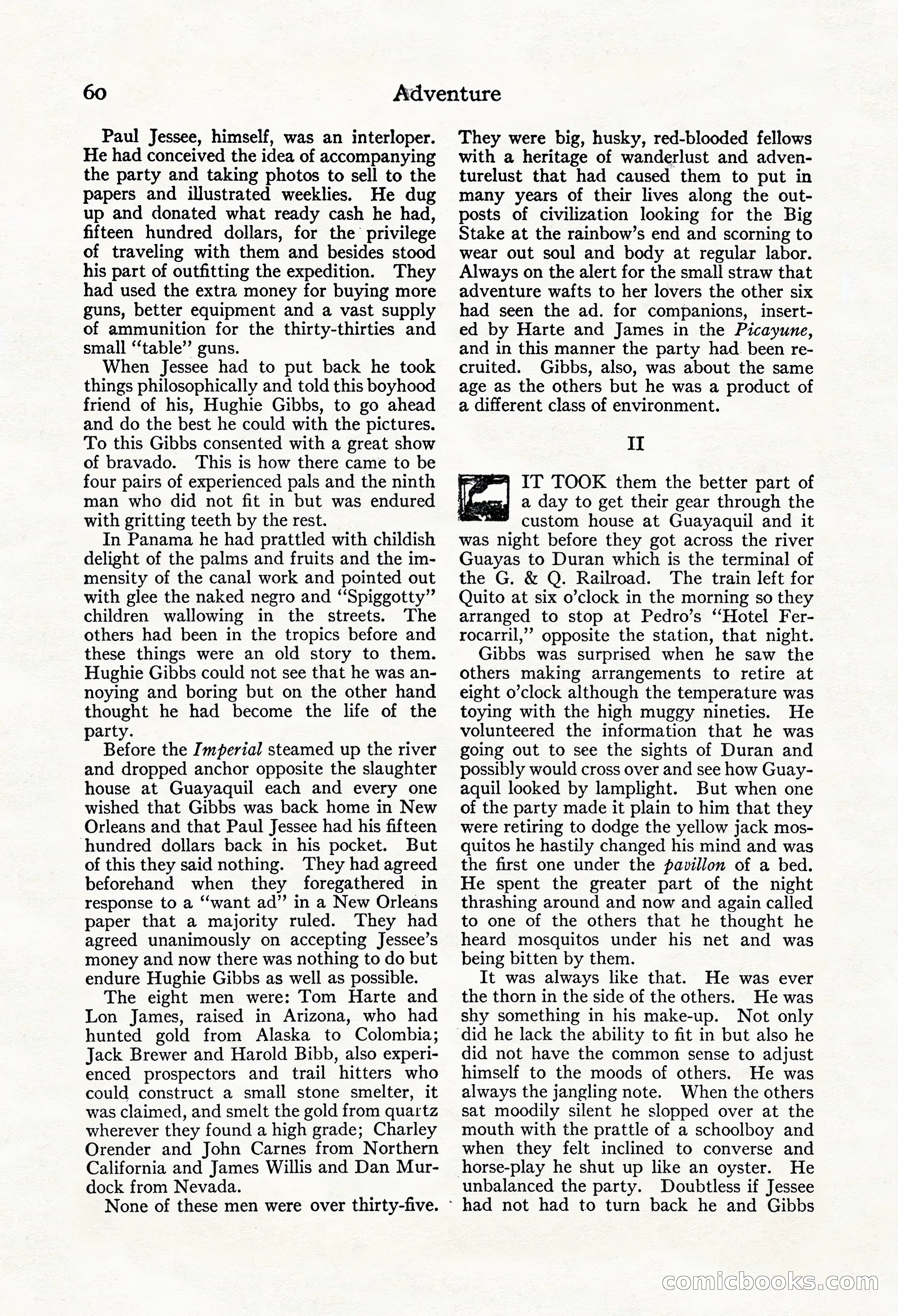 Adventure Magazine, Mid-September 1917 — page 62 of 196