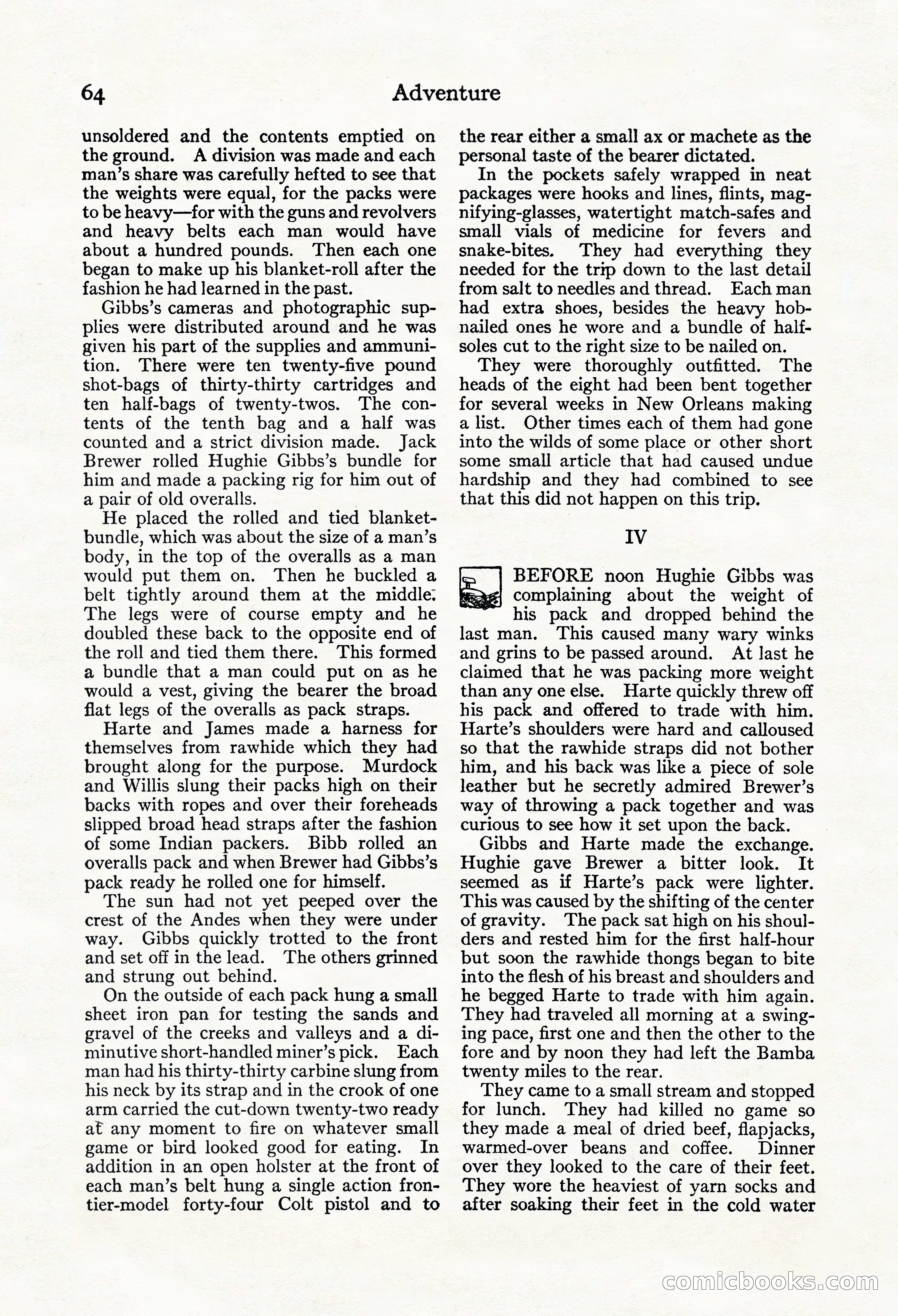 Adventure Magazine, Mid-September 1917 — page 66 of 196