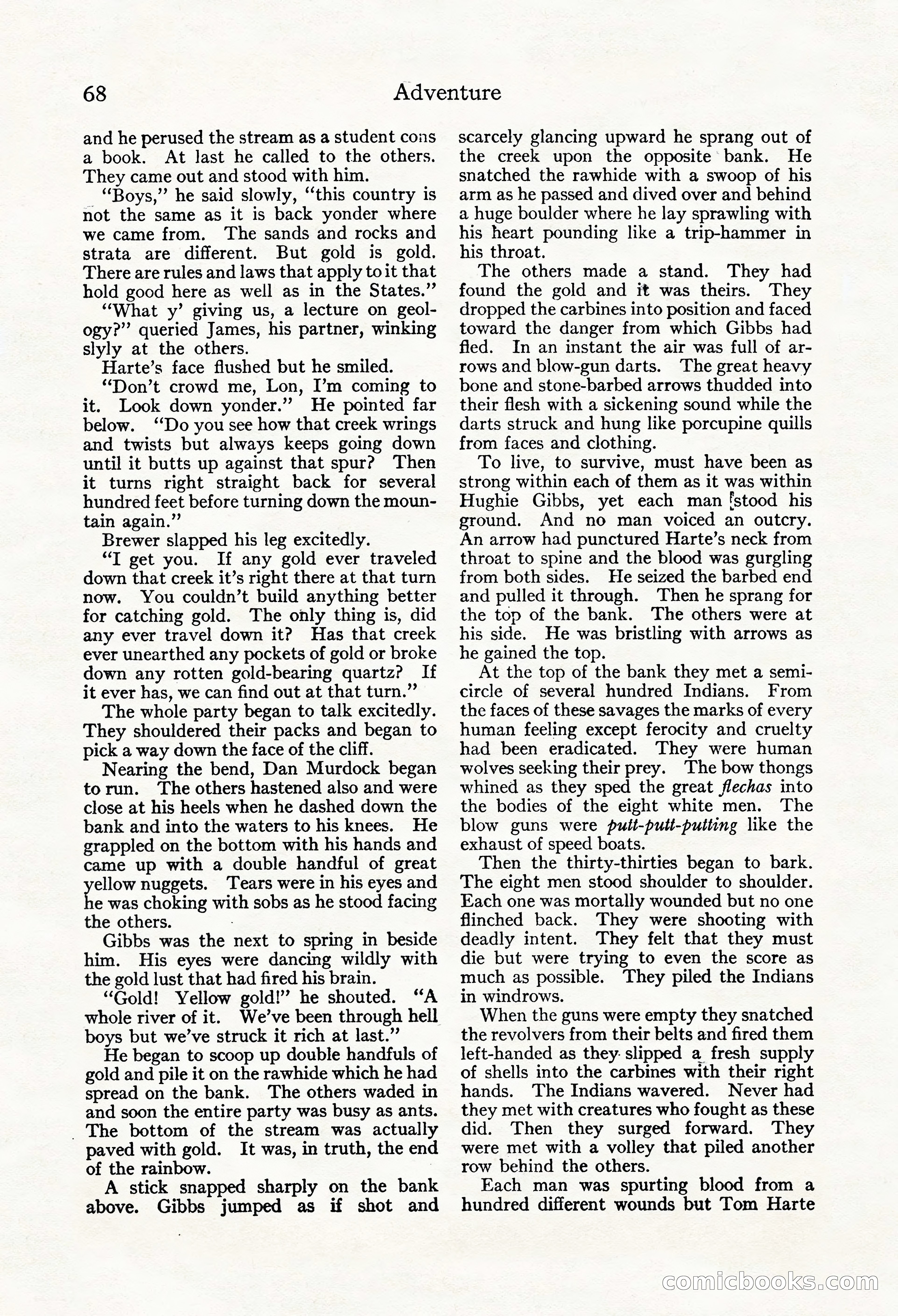 Adventure Magazine, Mid-September 1917 — page 70 of 196