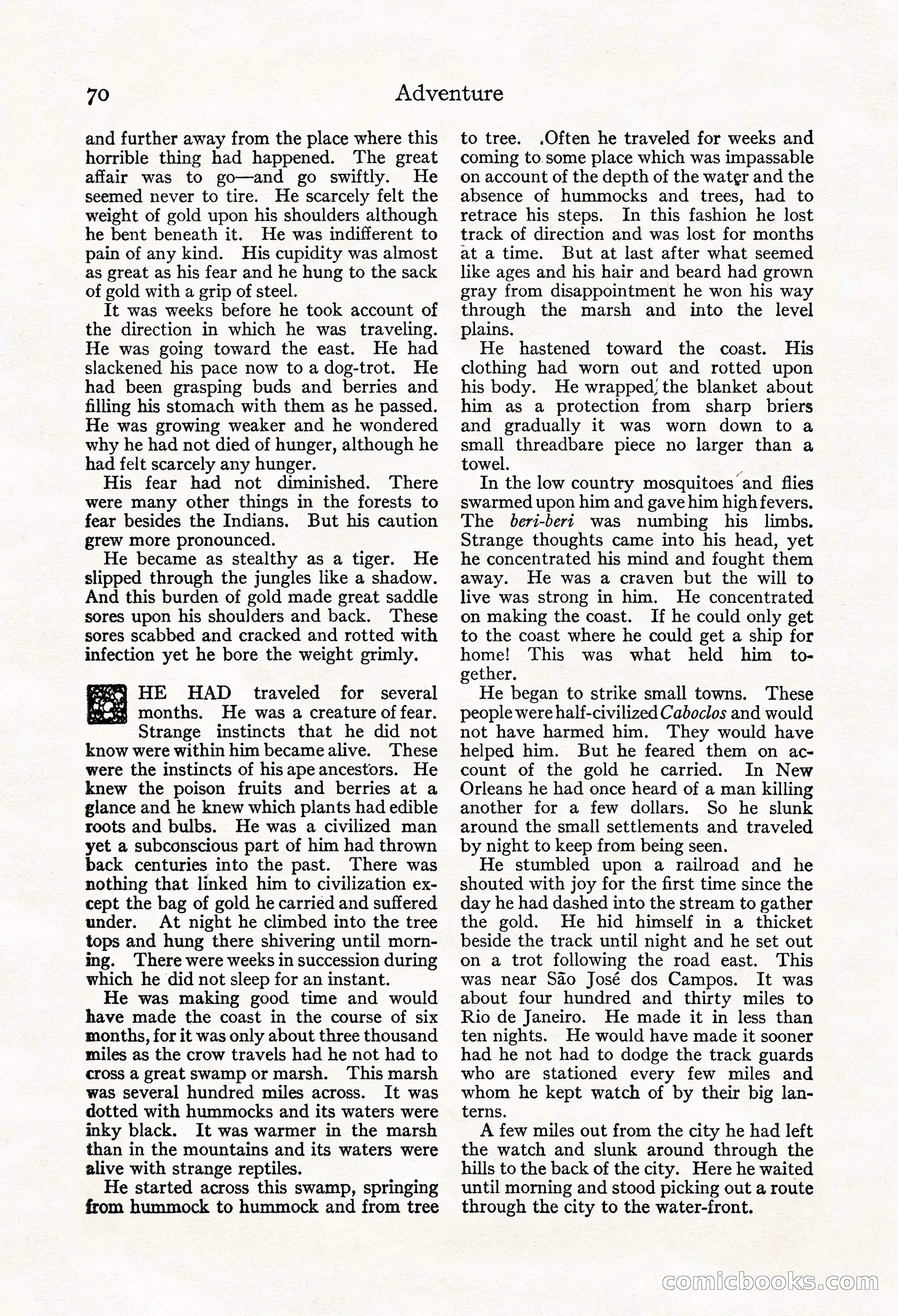 Adventure Magazine, Mid-September 1917 — page 72 of 196
