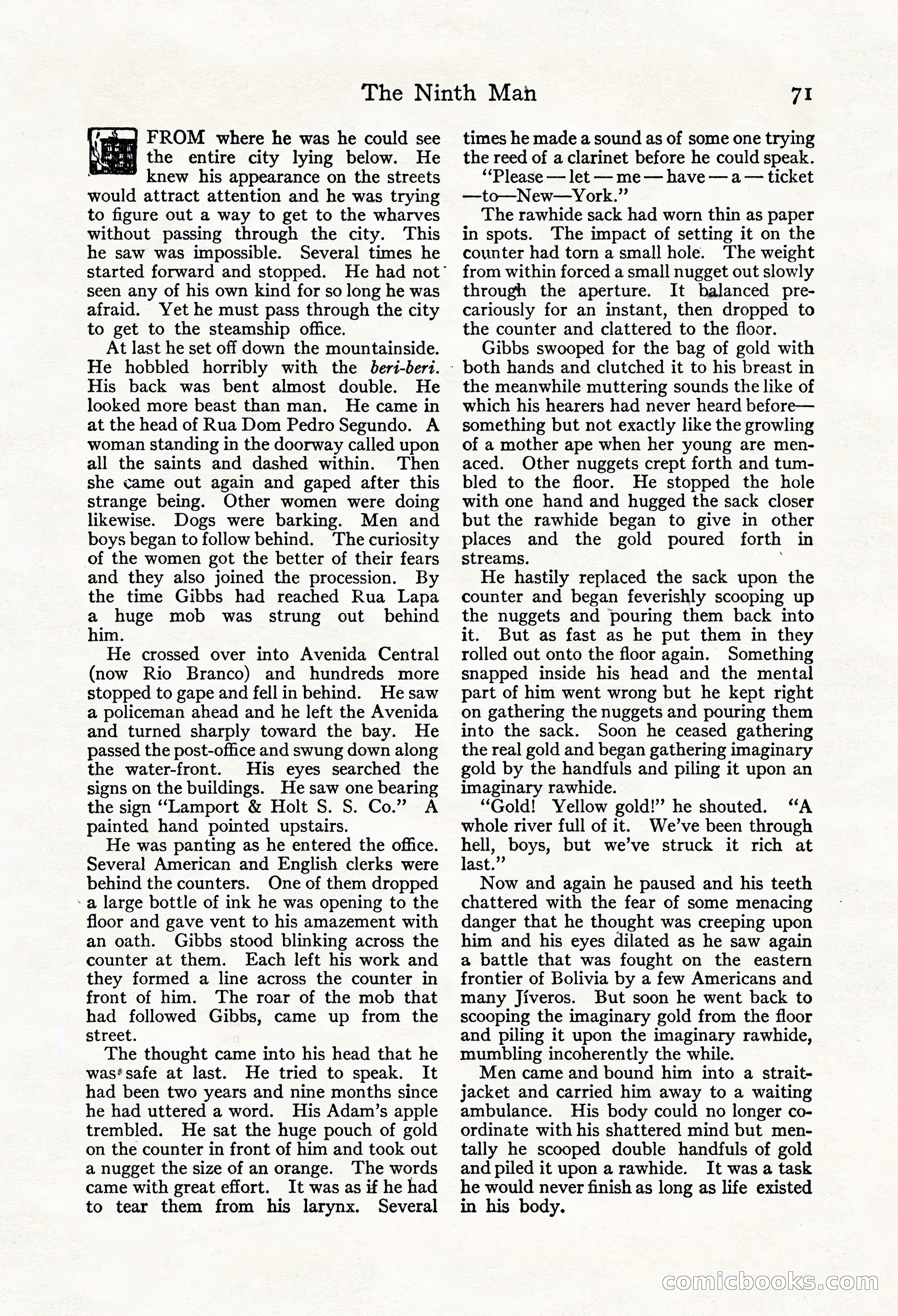 Adventure Magazine, Mid-September 1917 — page 73 of 196