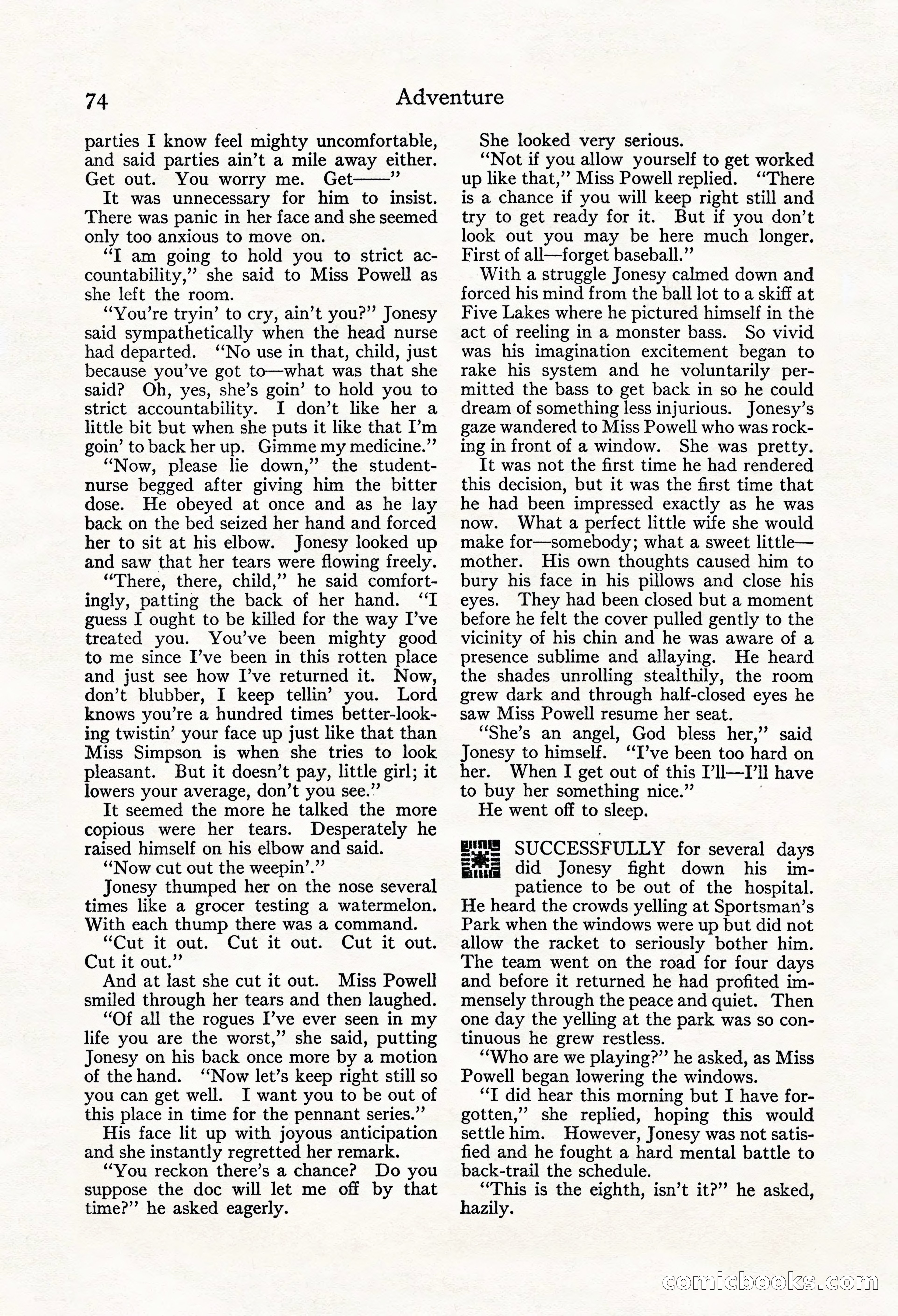 Adventure Magazine, Mid-September 1917 — page 76 of 196