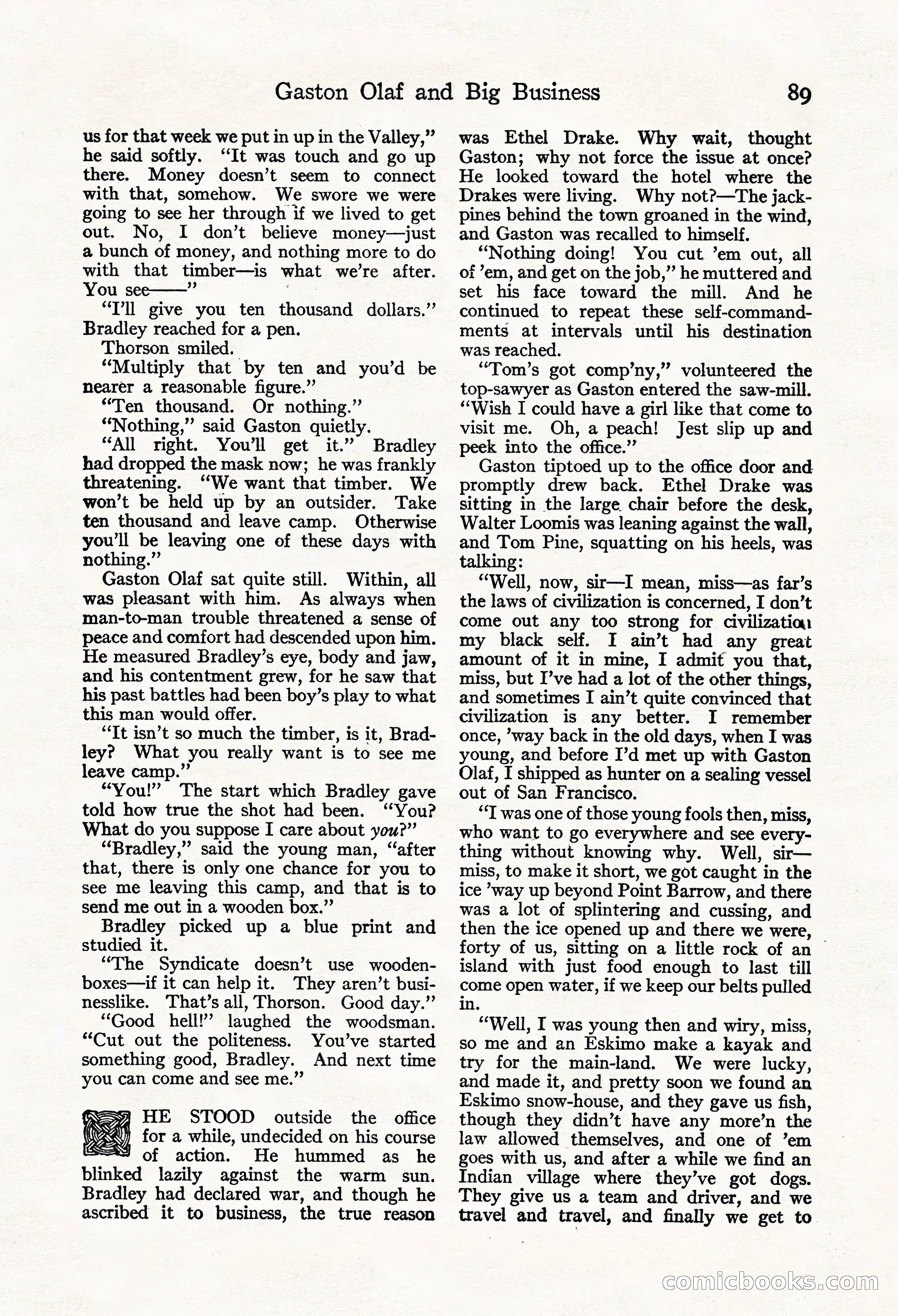 Adventure Magazine, Mid-September 1917 — page 91 of 196