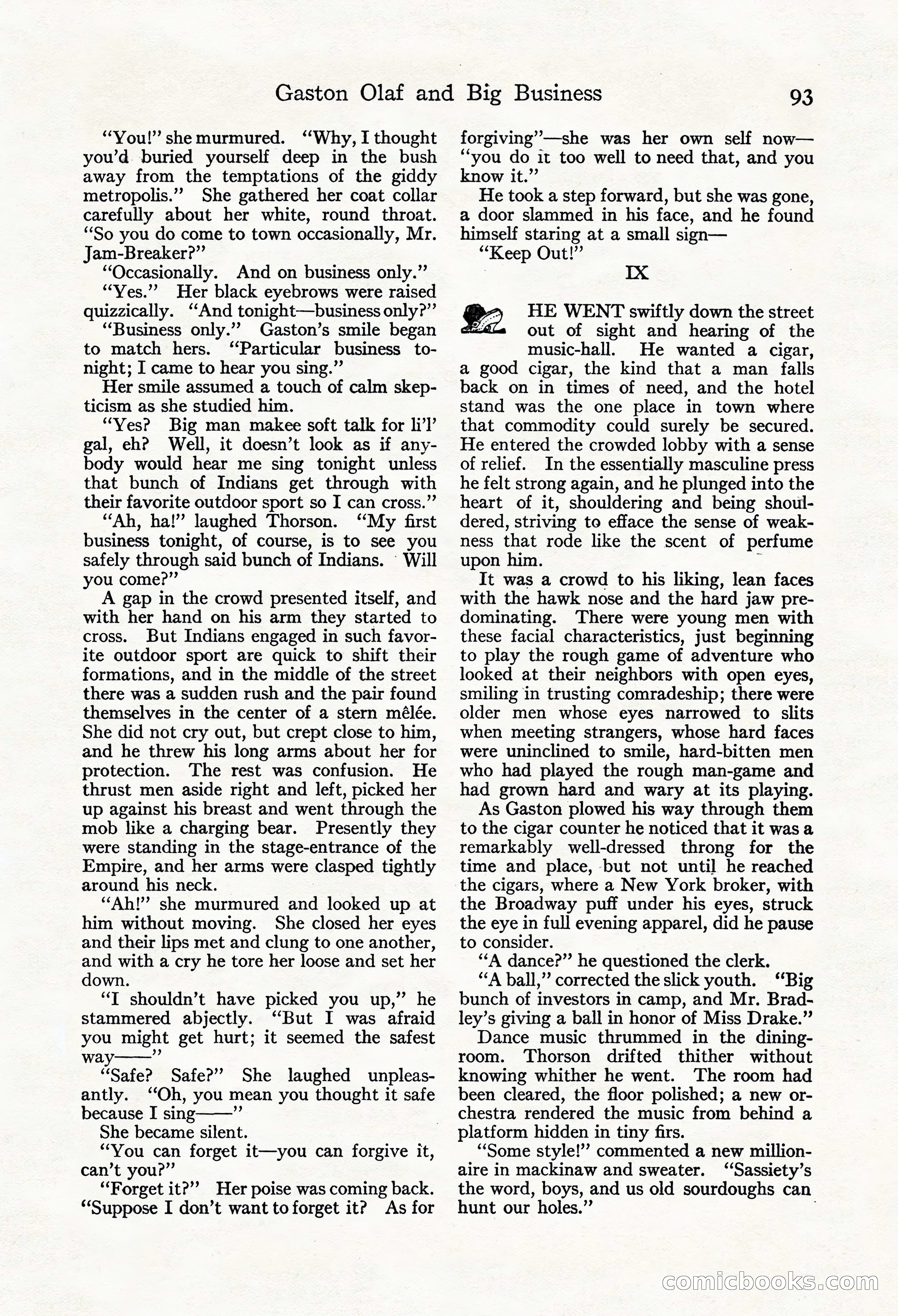 Adventure Magazine, Mid-September 1917 — page 95 of 196