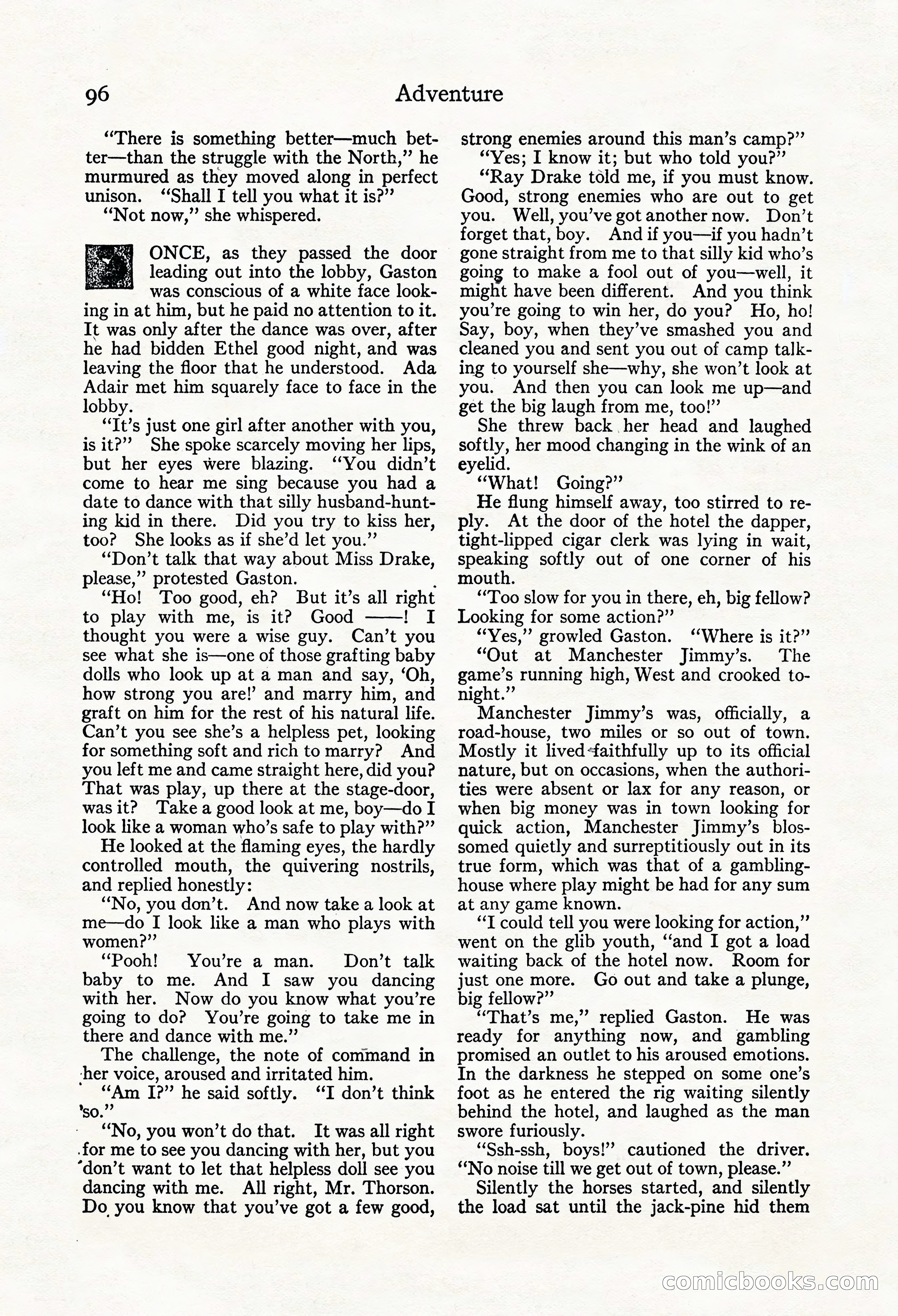 Adventure Magazine, Mid-September 1917 — page 98 of 196