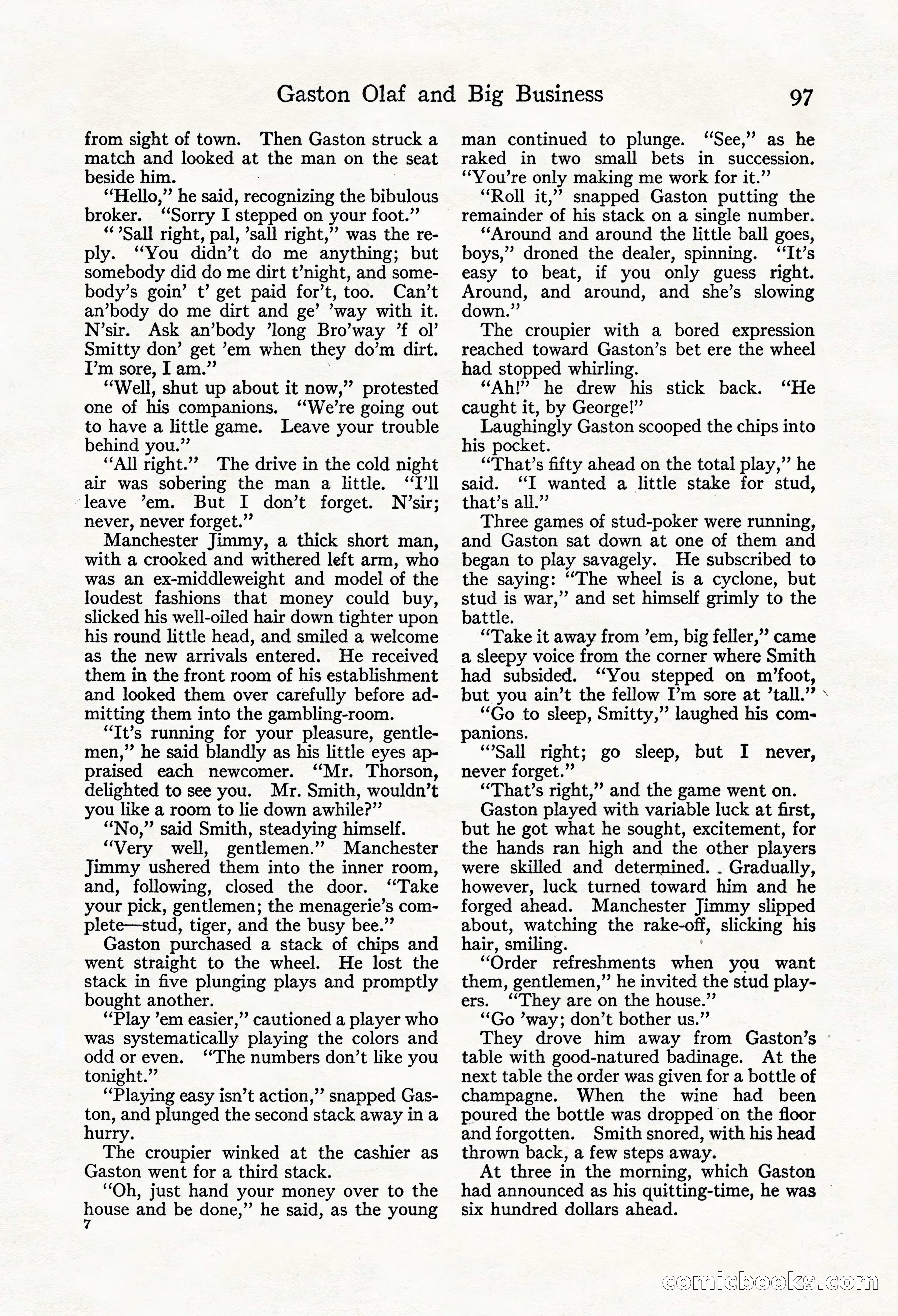 Adventure Magazine, Mid-September 1917 — page 99 of 196