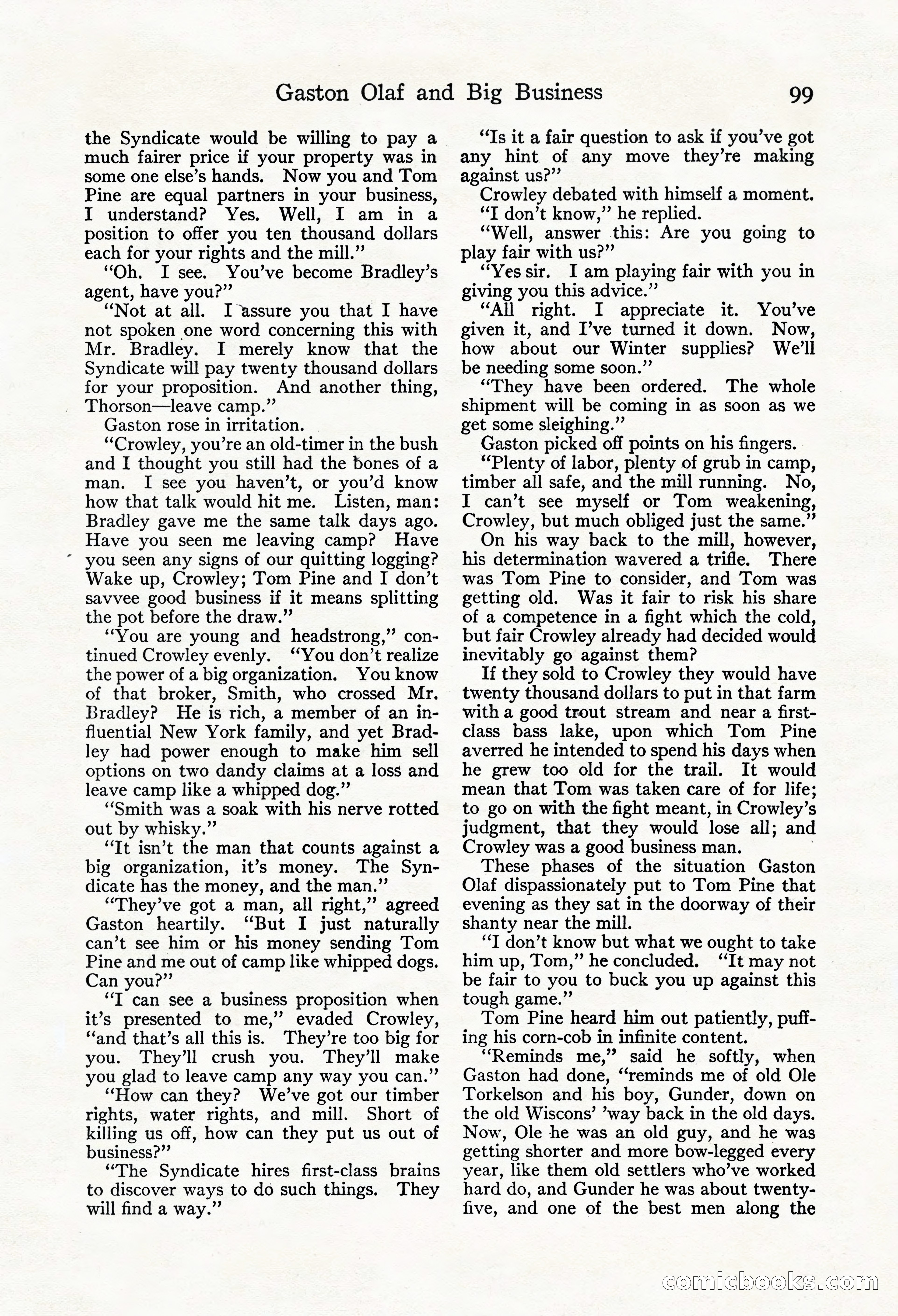 Adventure Magazine, Mid-September 1917 — page 101 of 196