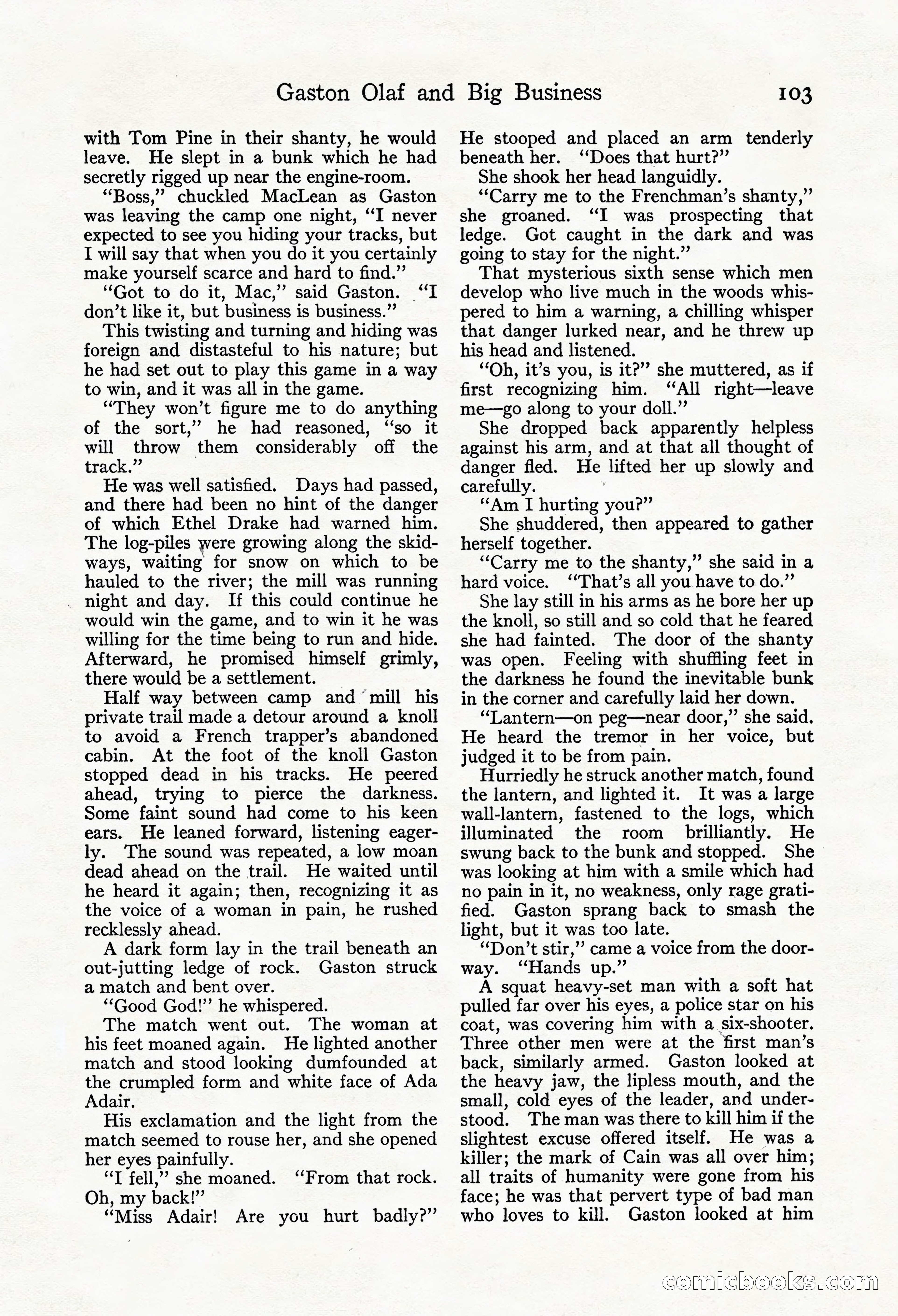 Adventure Magazine, Mid-September 1917 — page 105 of 196