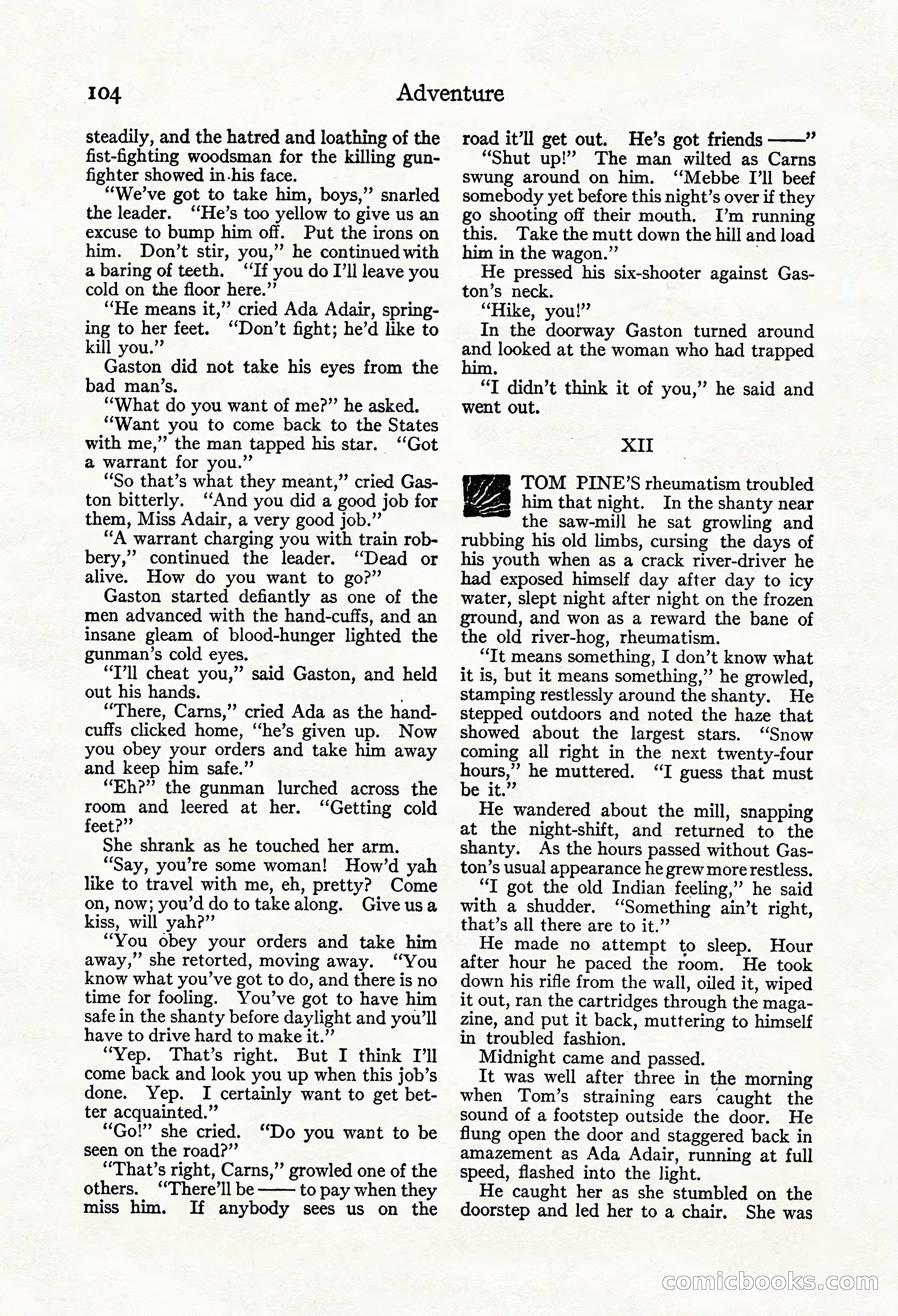 Adventure Magazine, Mid-September 1917 — page 106 of 196