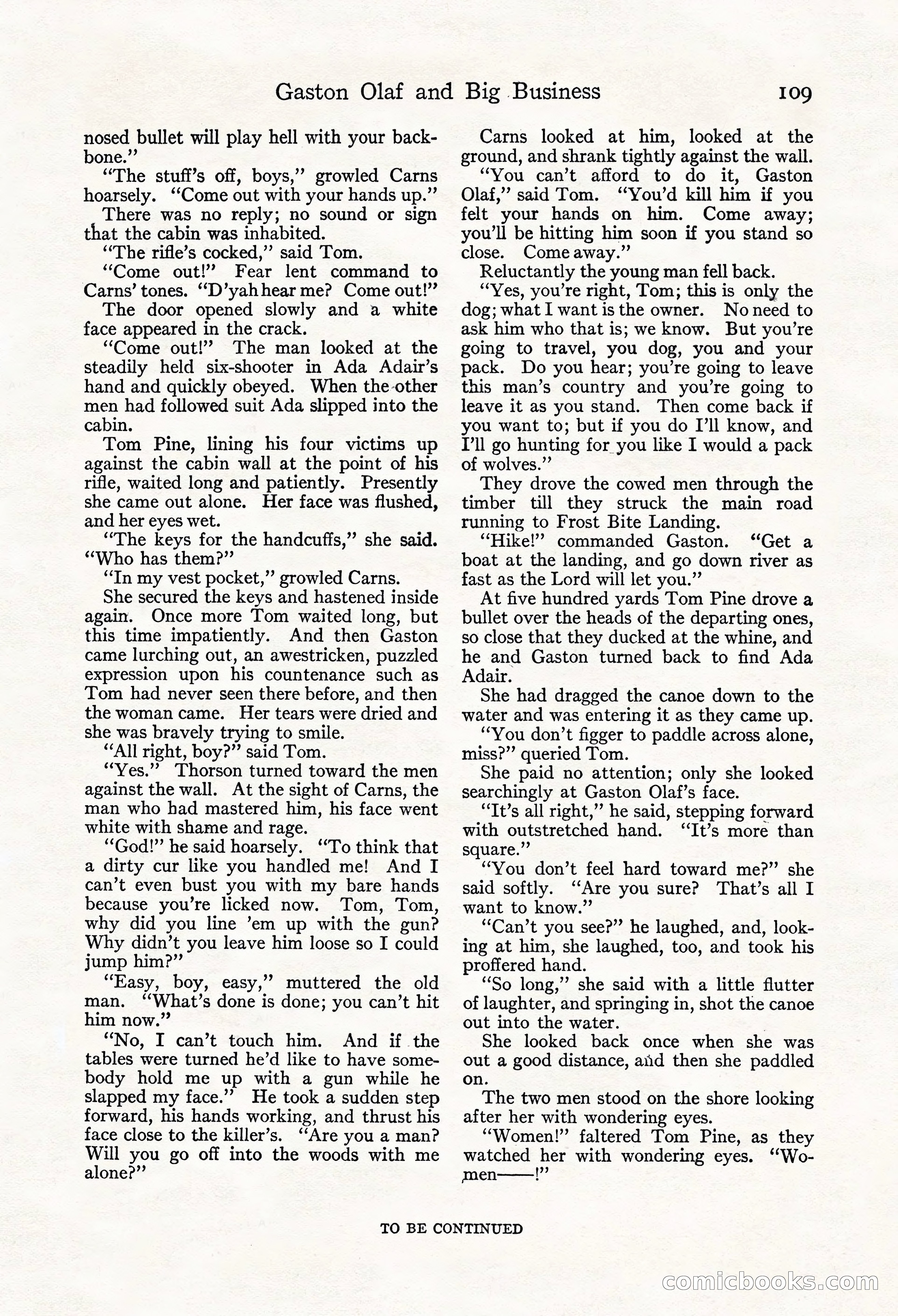 Adventure Magazine, Mid-September 1917 — page 111 of 196