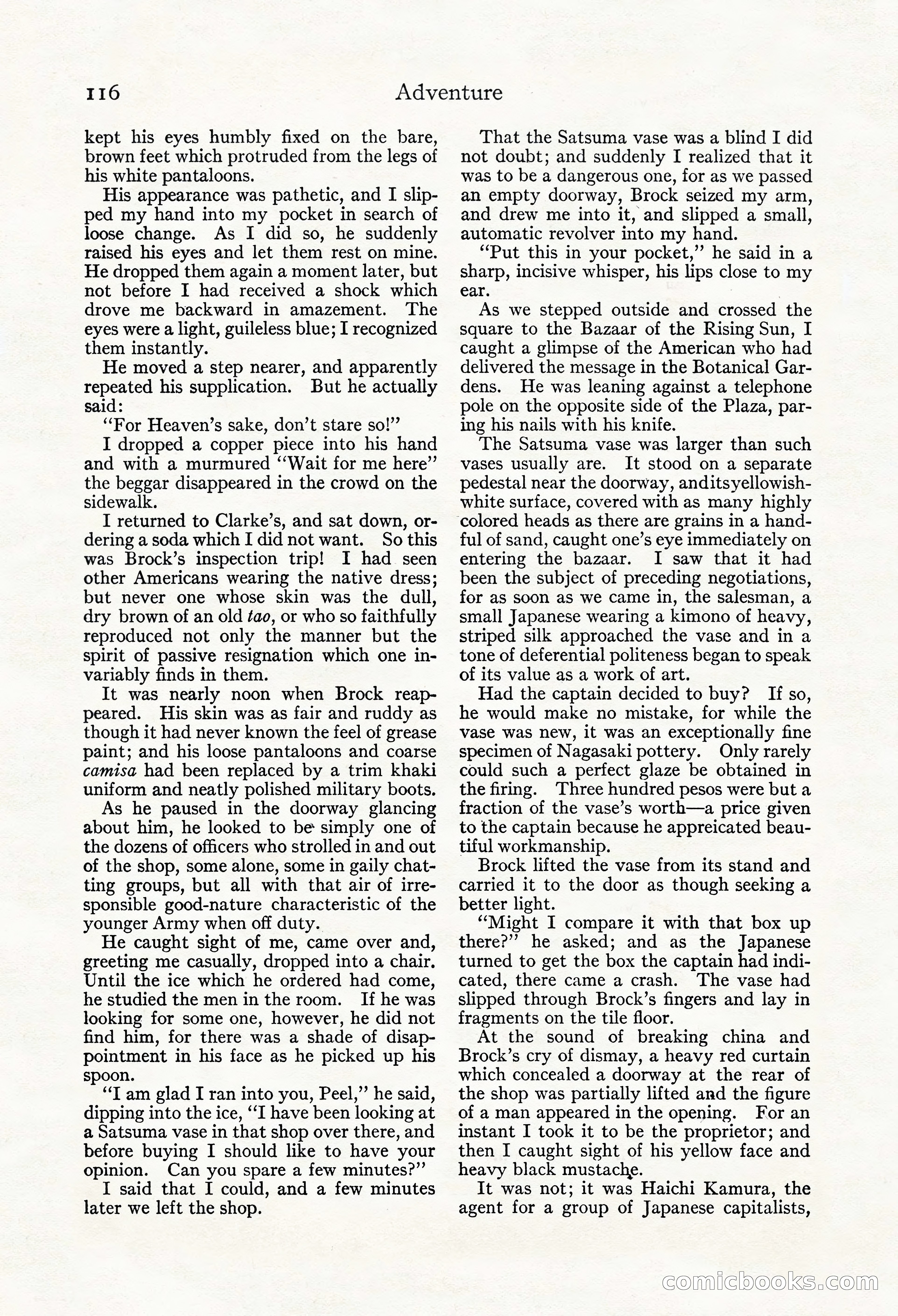 Adventure Magazine, Mid-September 1917 — page 118 of 196