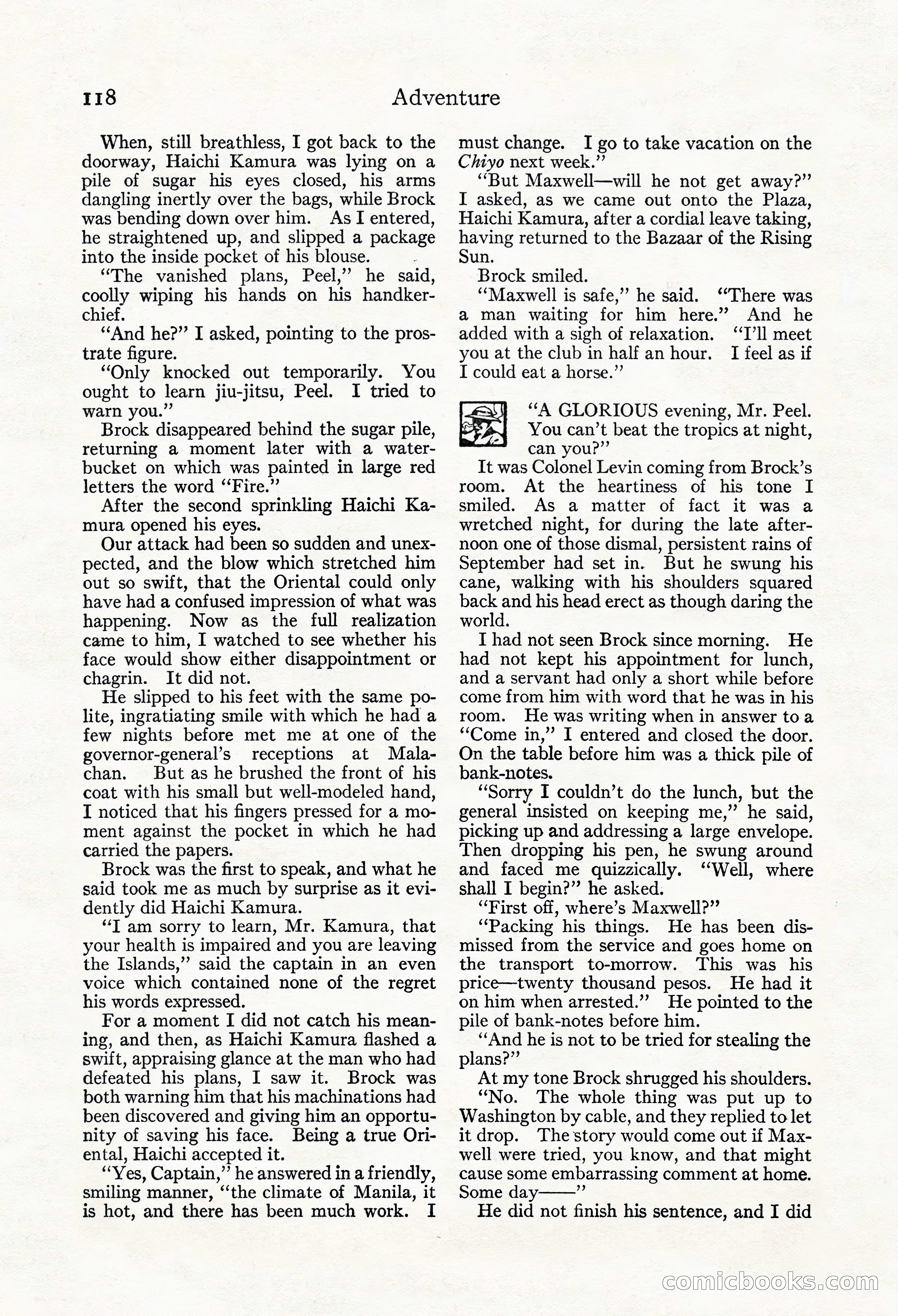 Adventure Magazine, Mid-September 1917 — page 120 of 196