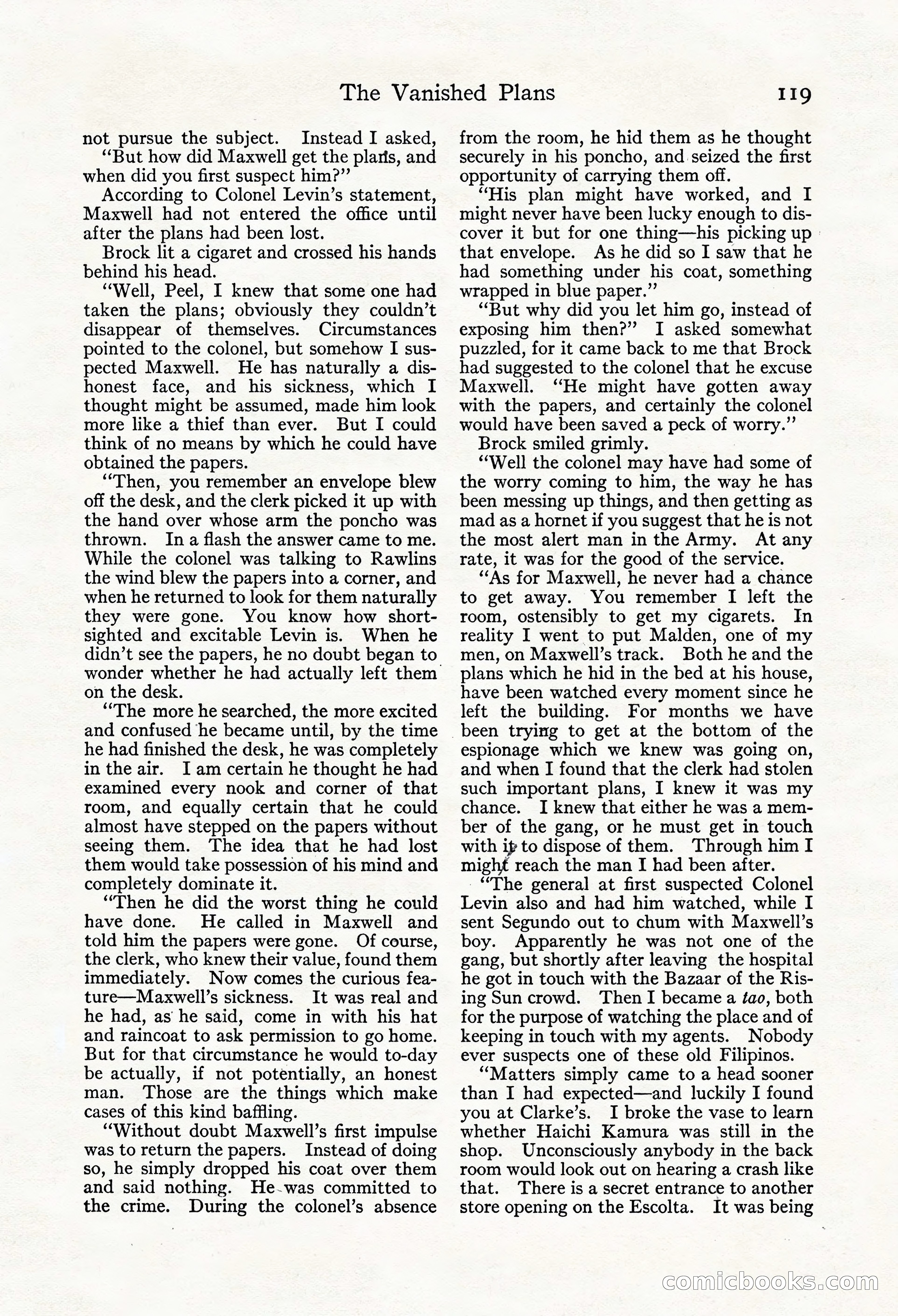 Adventure Magazine, Mid-September 1917 — page 121 of 196