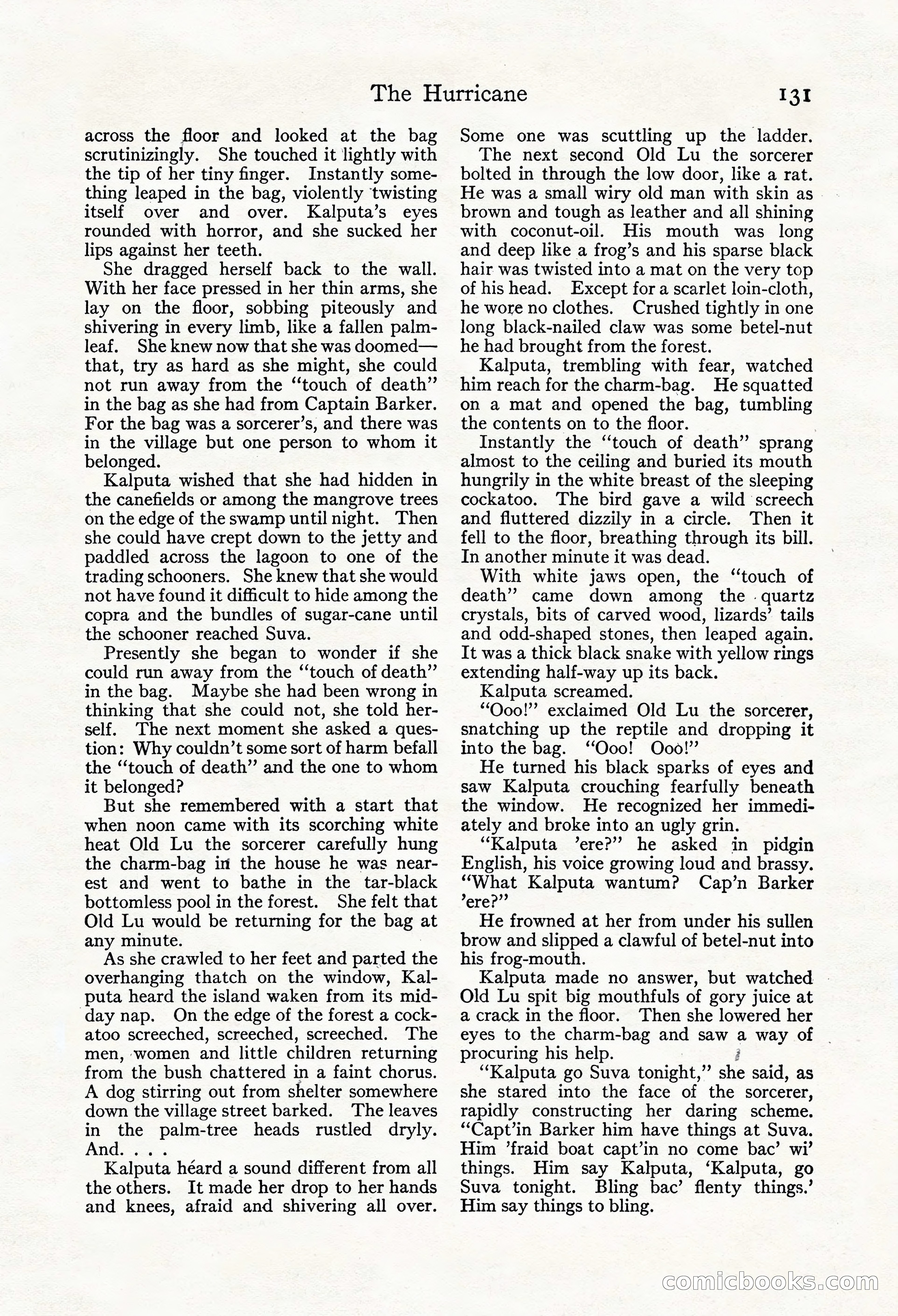 Adventure Magazine, Mid-September 1917 — page 133 of 196