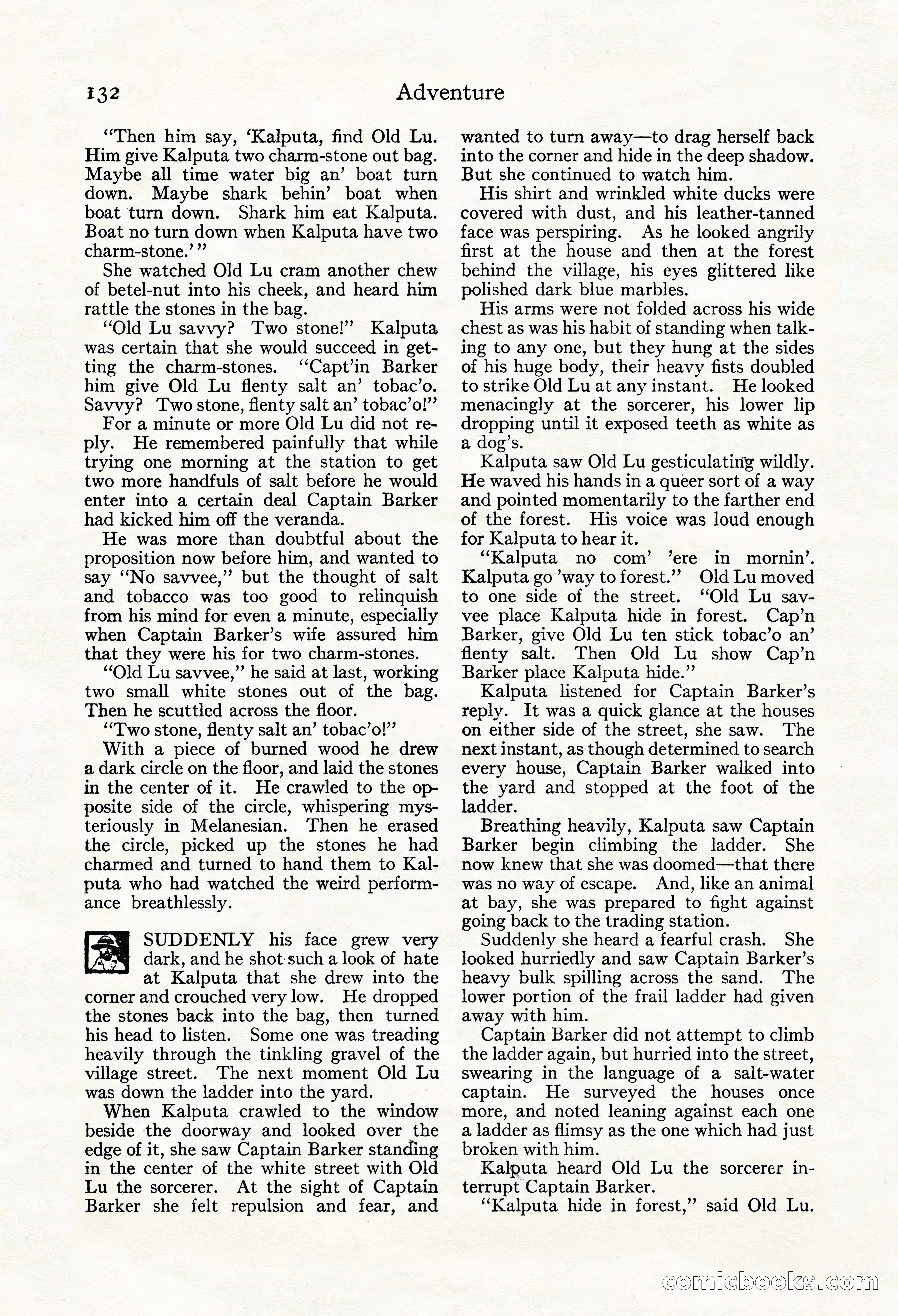 Adventure Magazine, Mid-September 1917 — page 134 of 196
