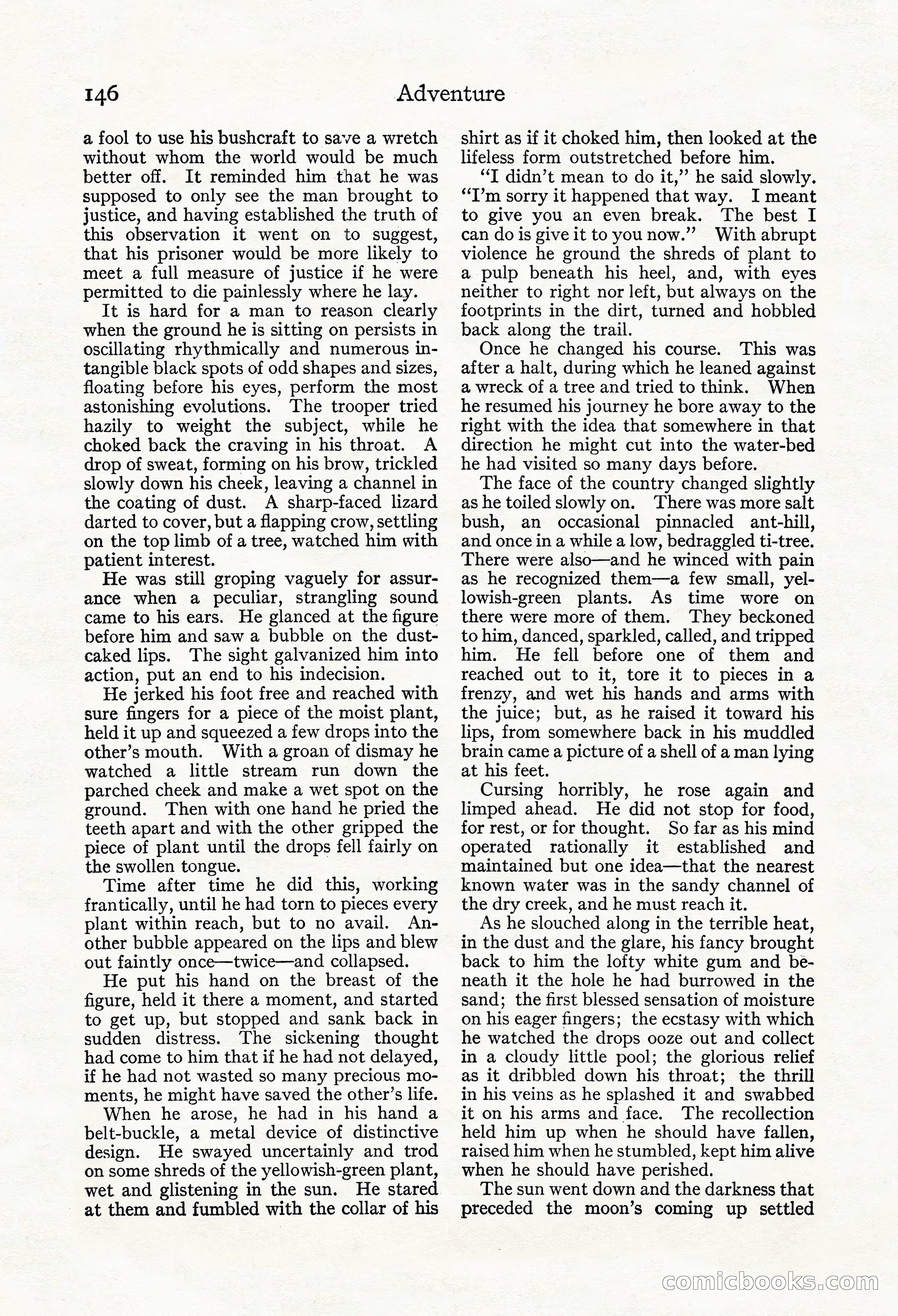 Adventure Magazine, Mid-September 1917 — page 148 of 196