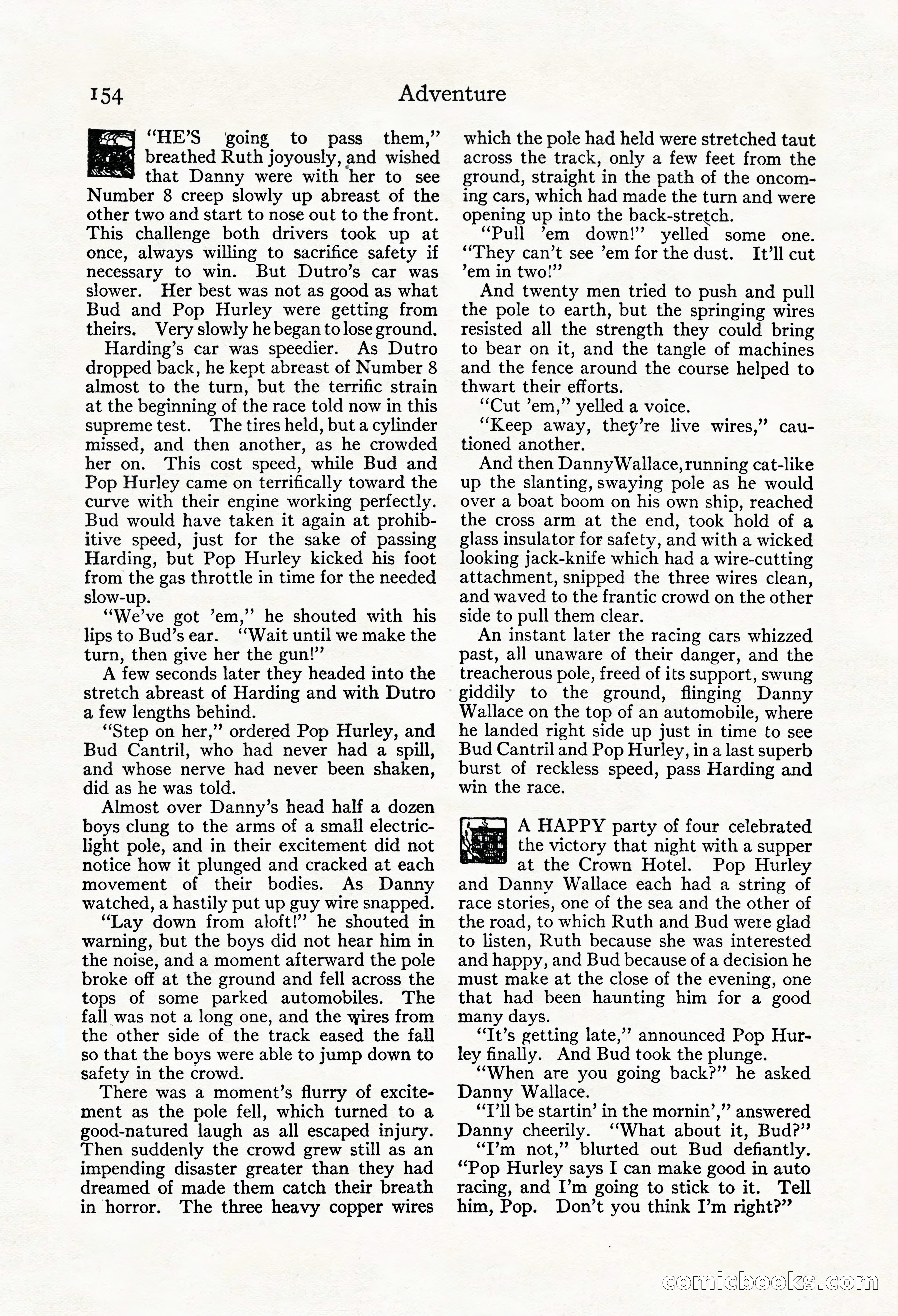 Adventure Magazine, Mid-September 1917 — page 156 of 196