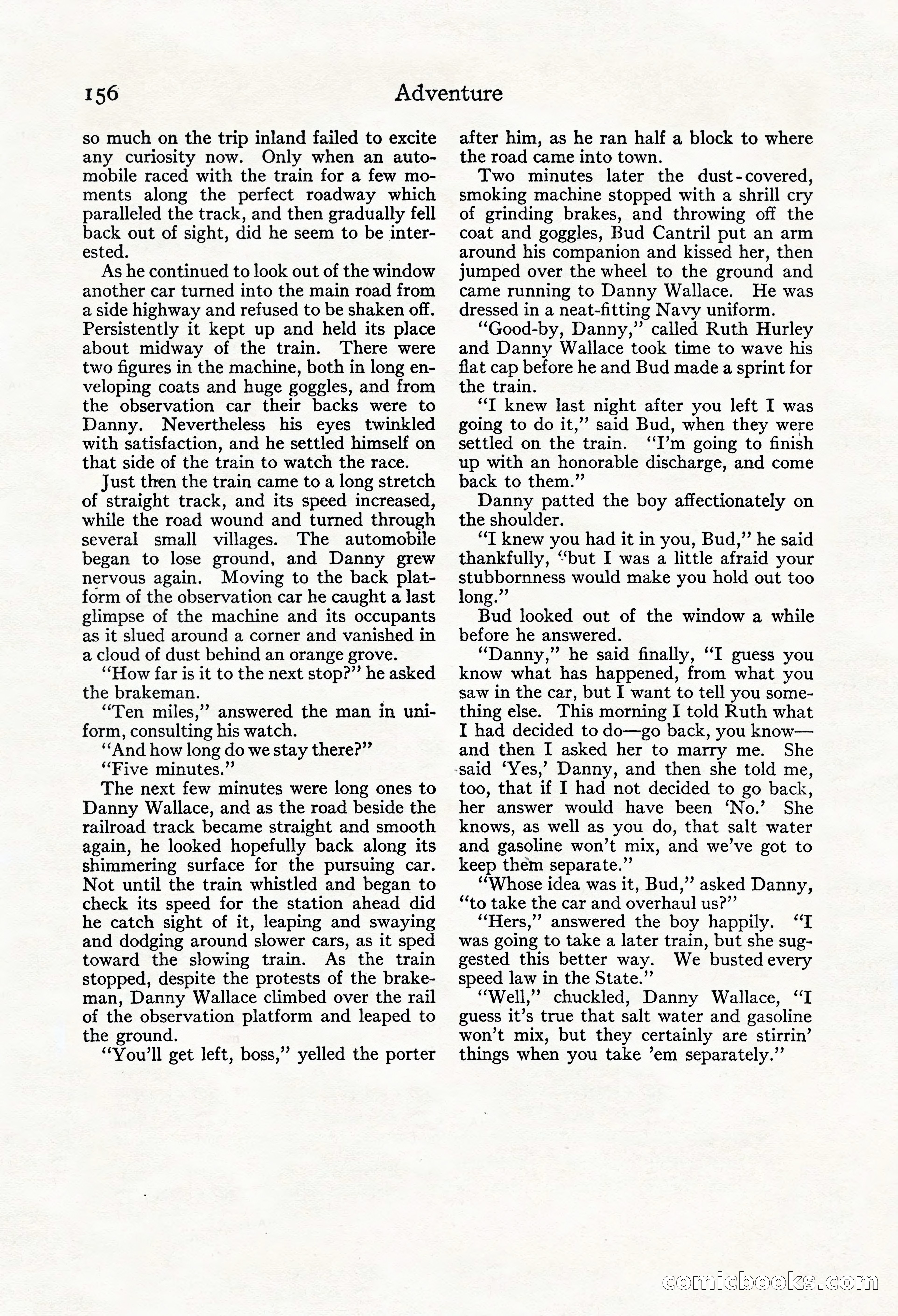 Adventure Magazine, Mid-September 1917 — page 158 of 196