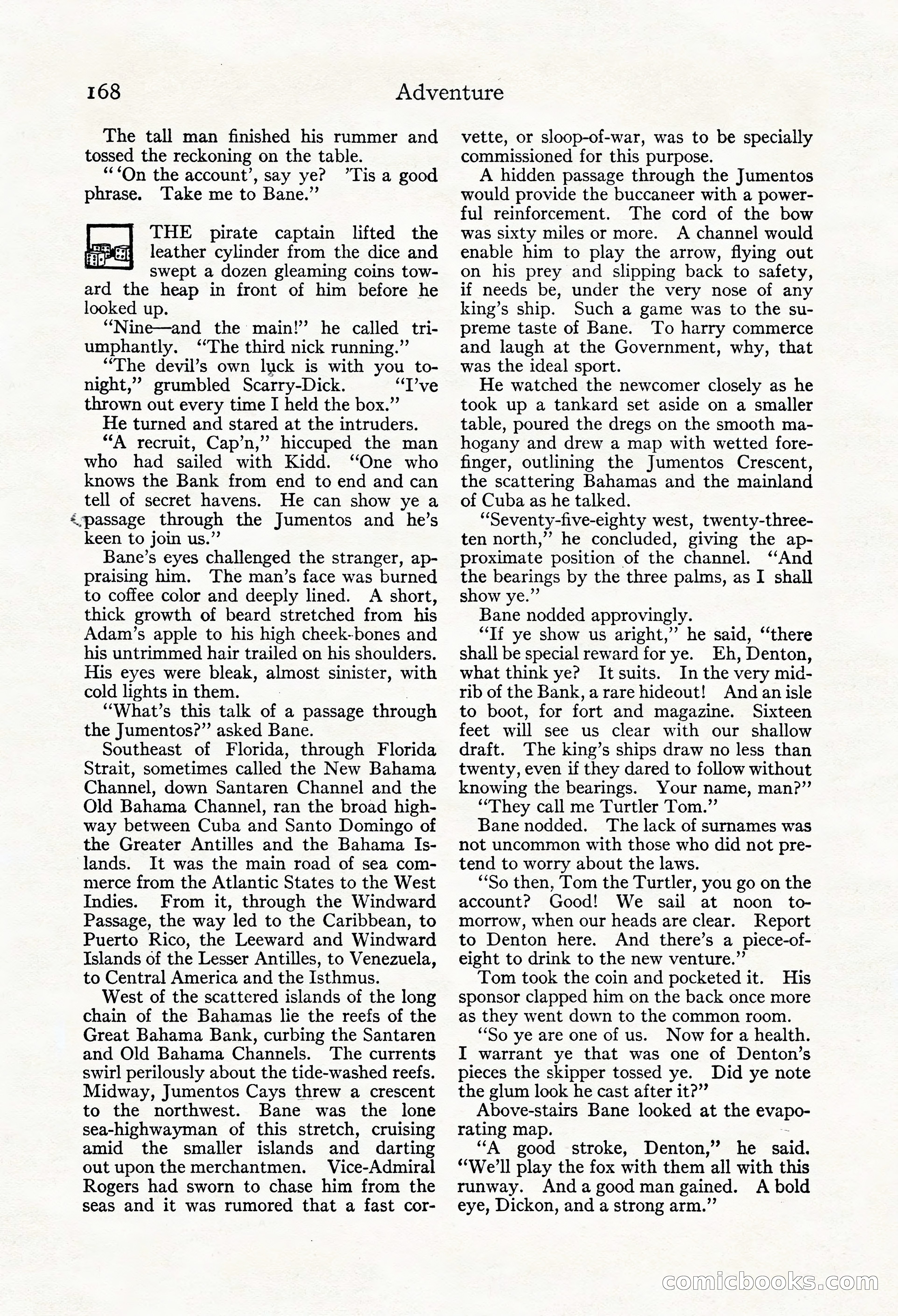 Adventure Magazine, Mid-September 1917 — page 170 of 196