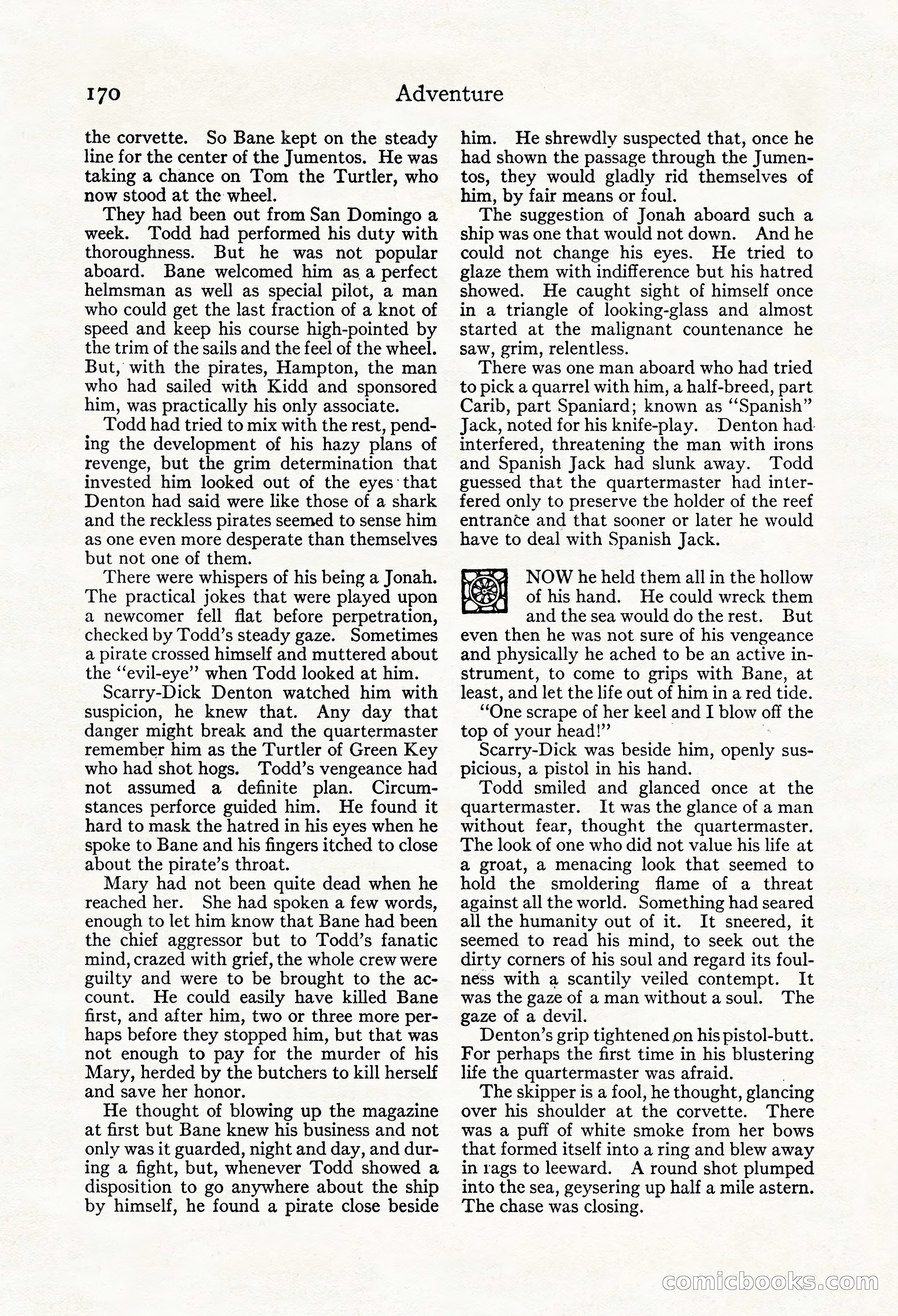Adventure Magazine, Mid-September 1917 — page 172 of 196