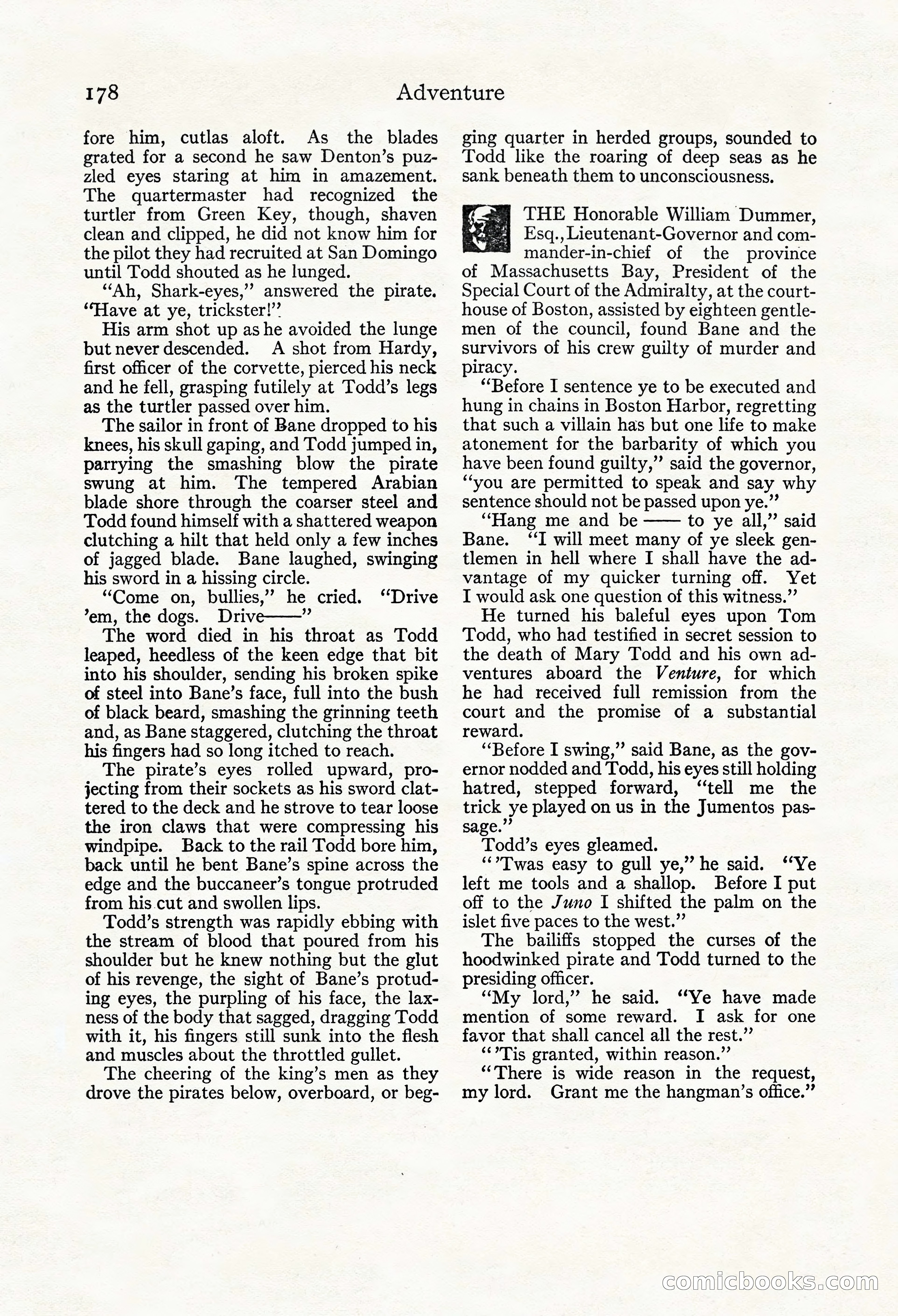 Adventure Magazine, Mid-September 1917 — page 180 of 196