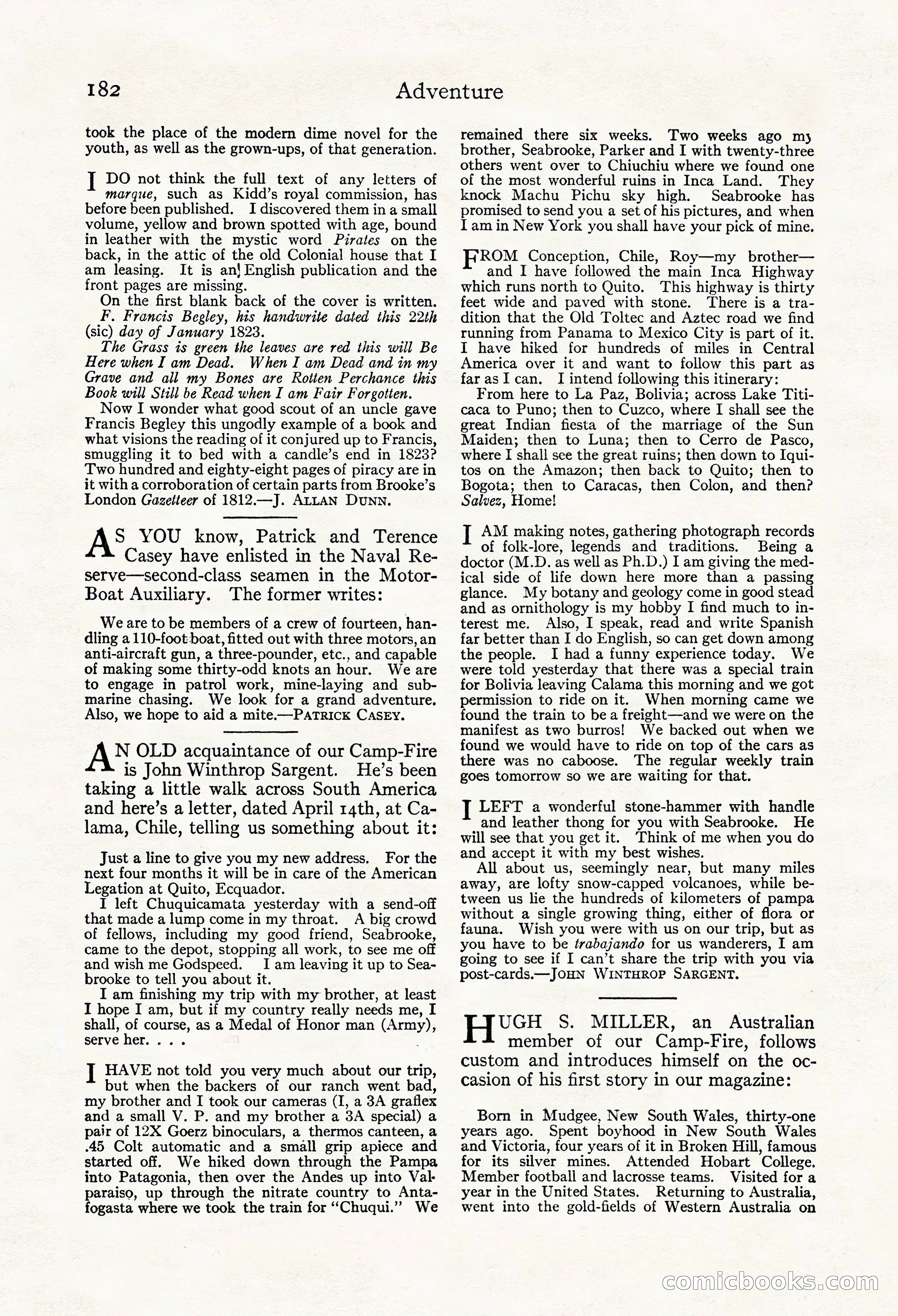 Adventure Magazine, Mid-September 1917 — page 184 of 196