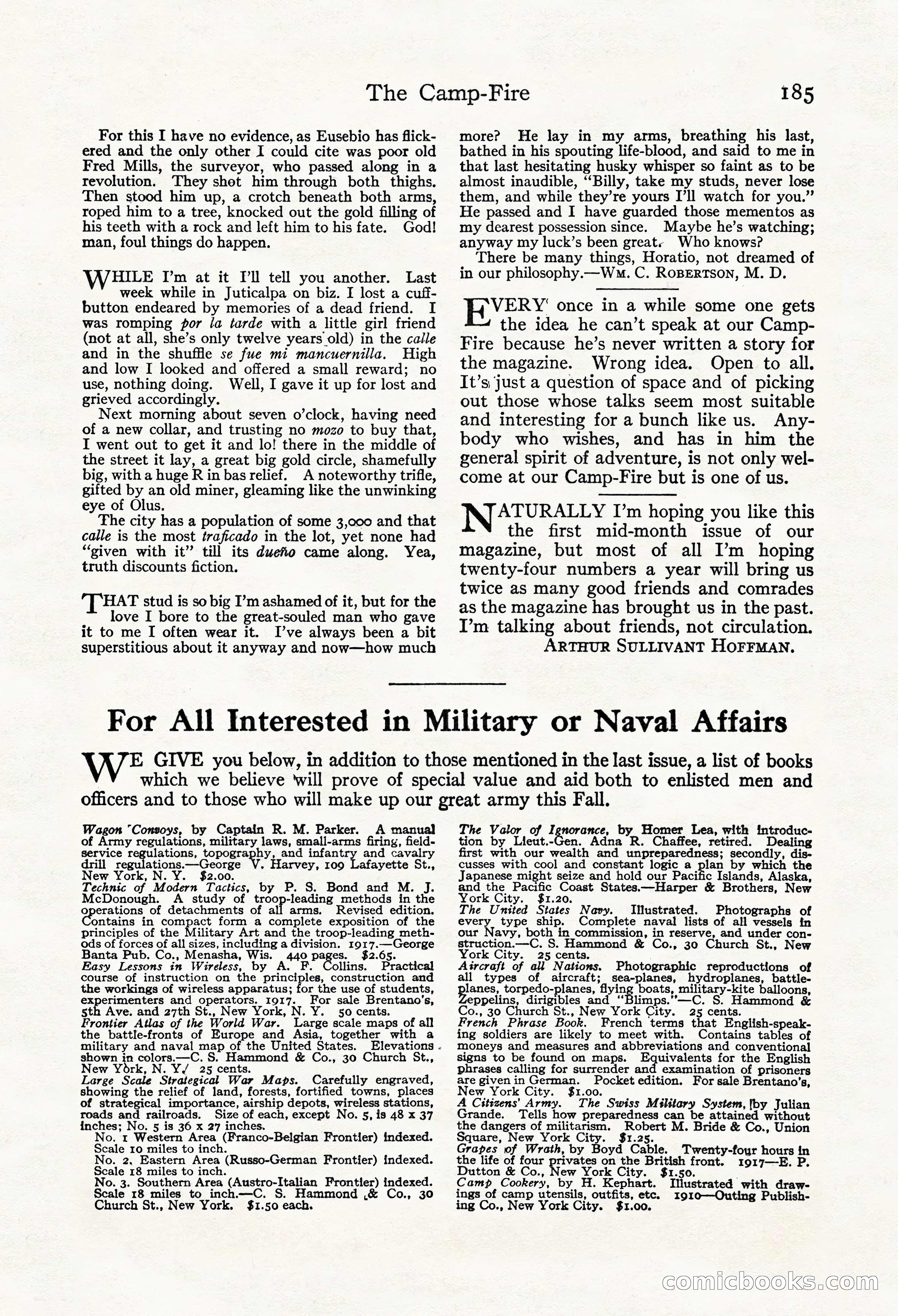 Adventure Magazine, Mid-September 1917 — page 187 of 196