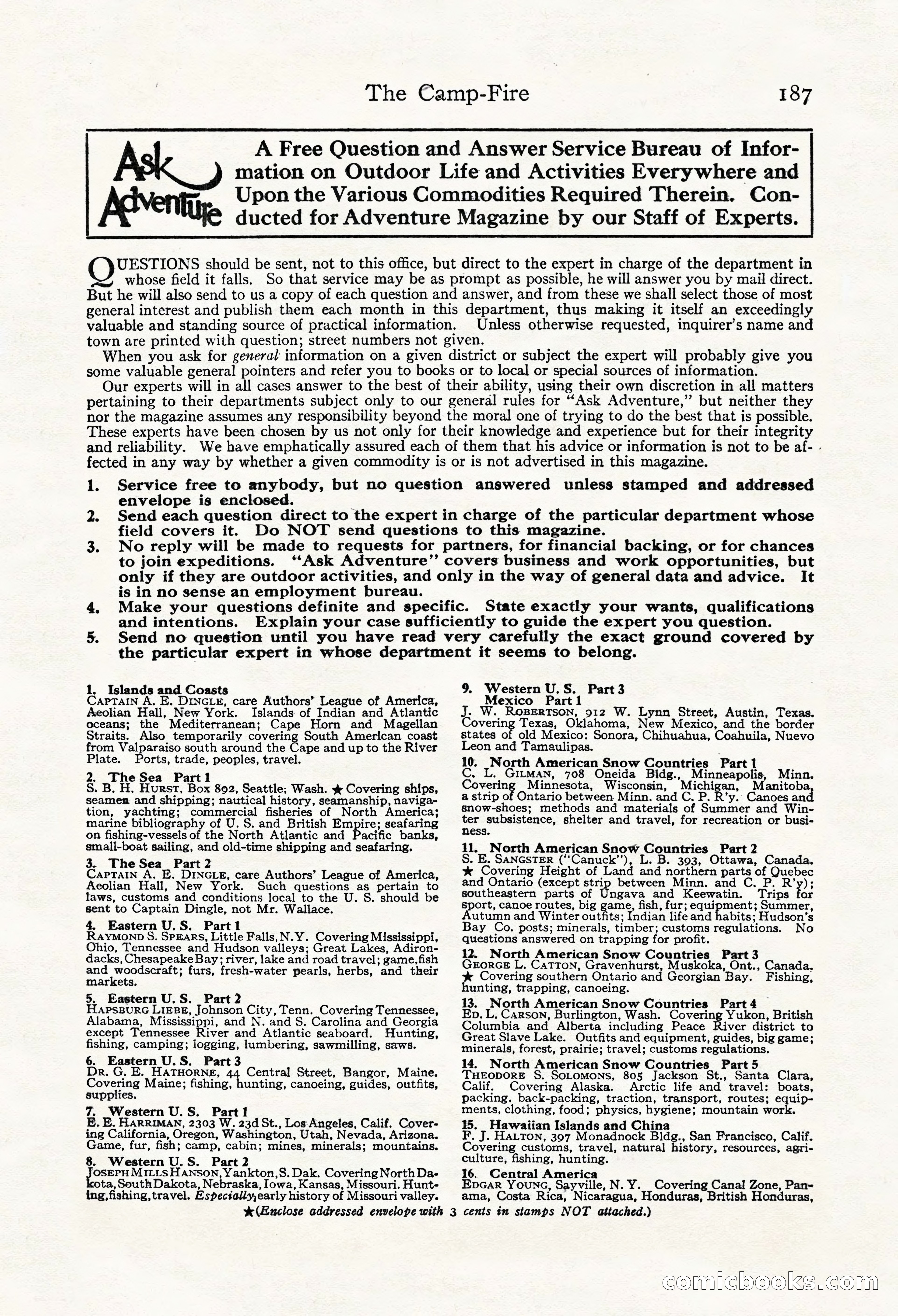 Adventure Magazine, Mid-September 1917 — page 189 of 196