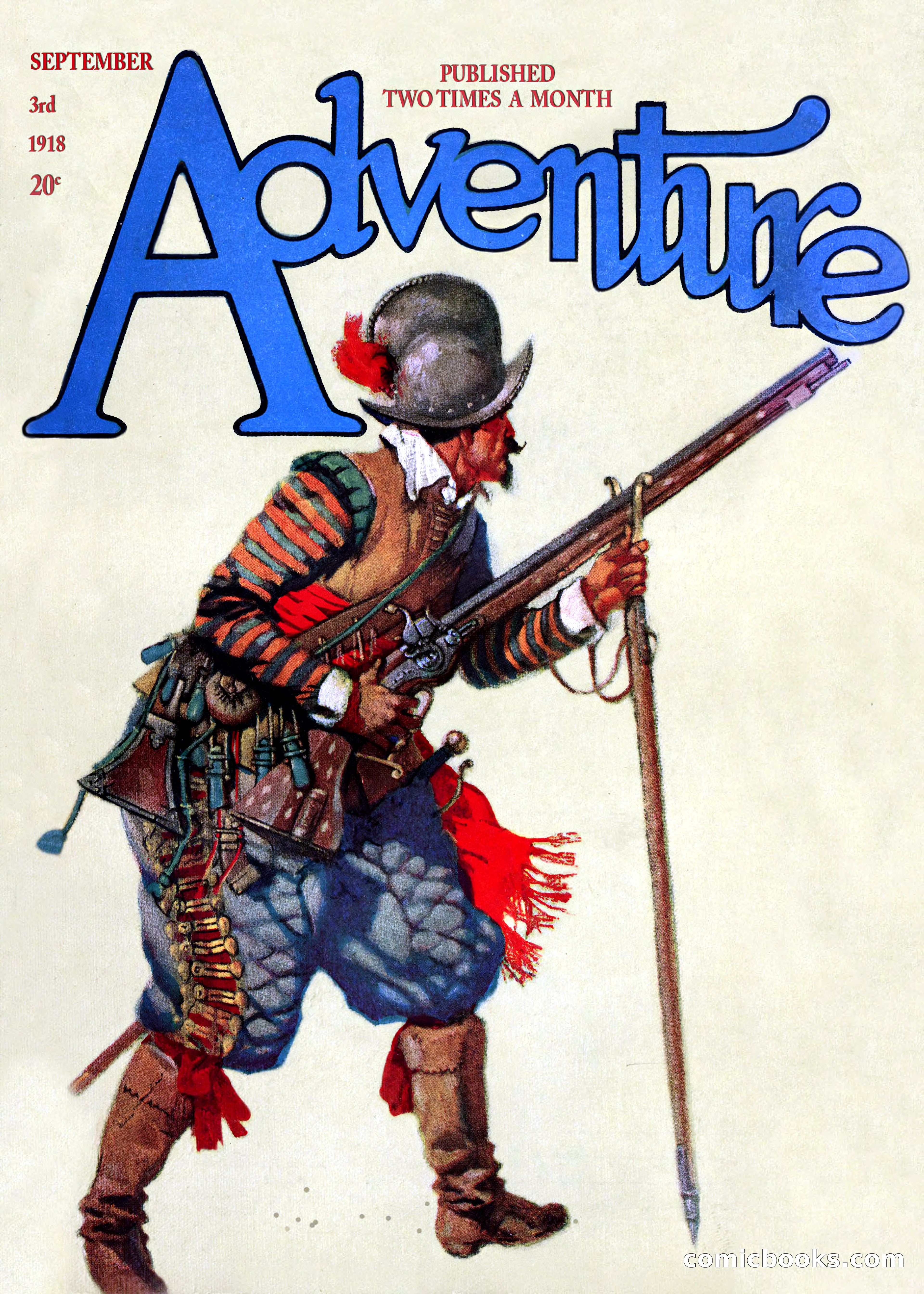 Adventure Magazine Cover, September 3, 1918