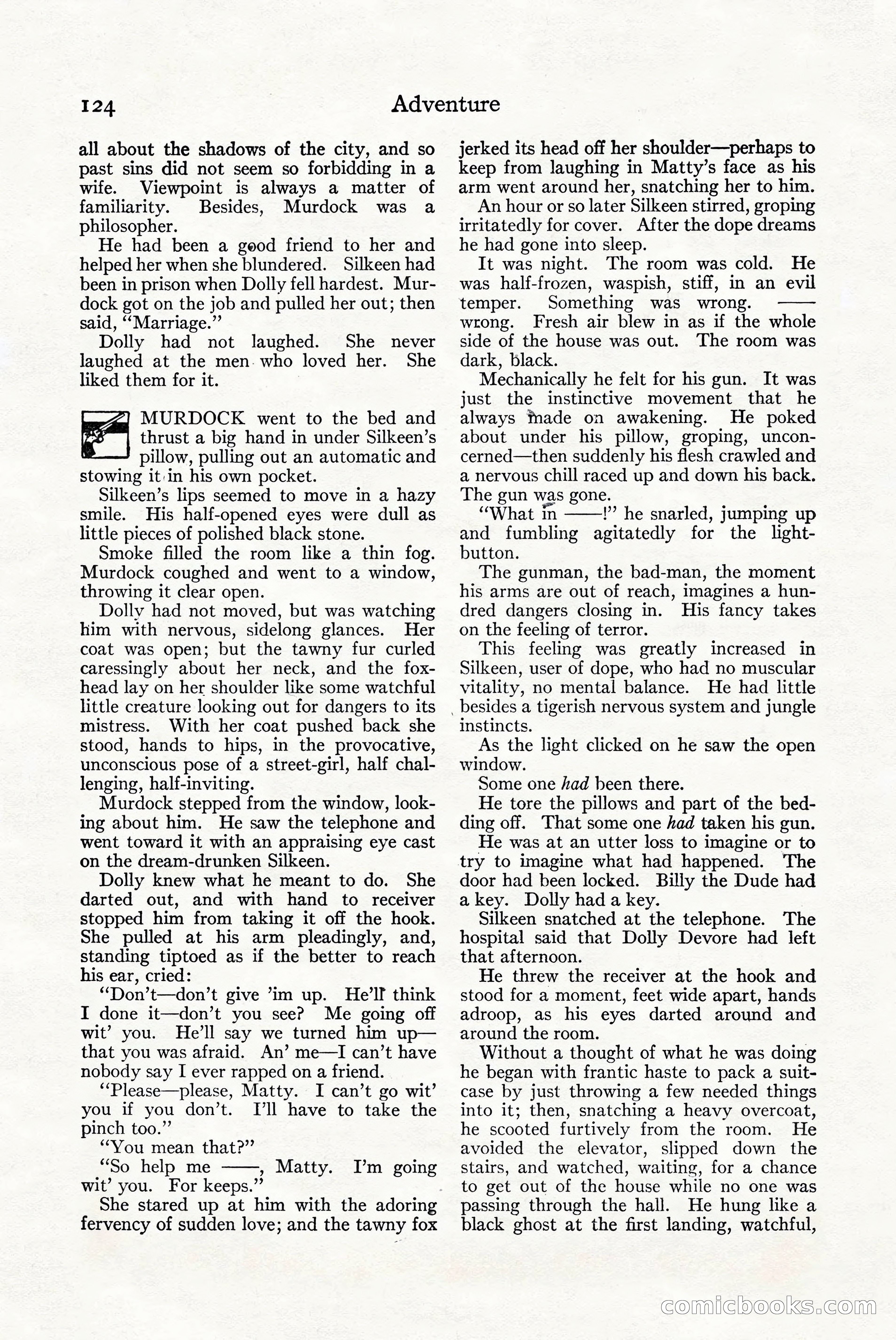 Adventure Magazine Cover — page 134: Pulp Fiction, 1922