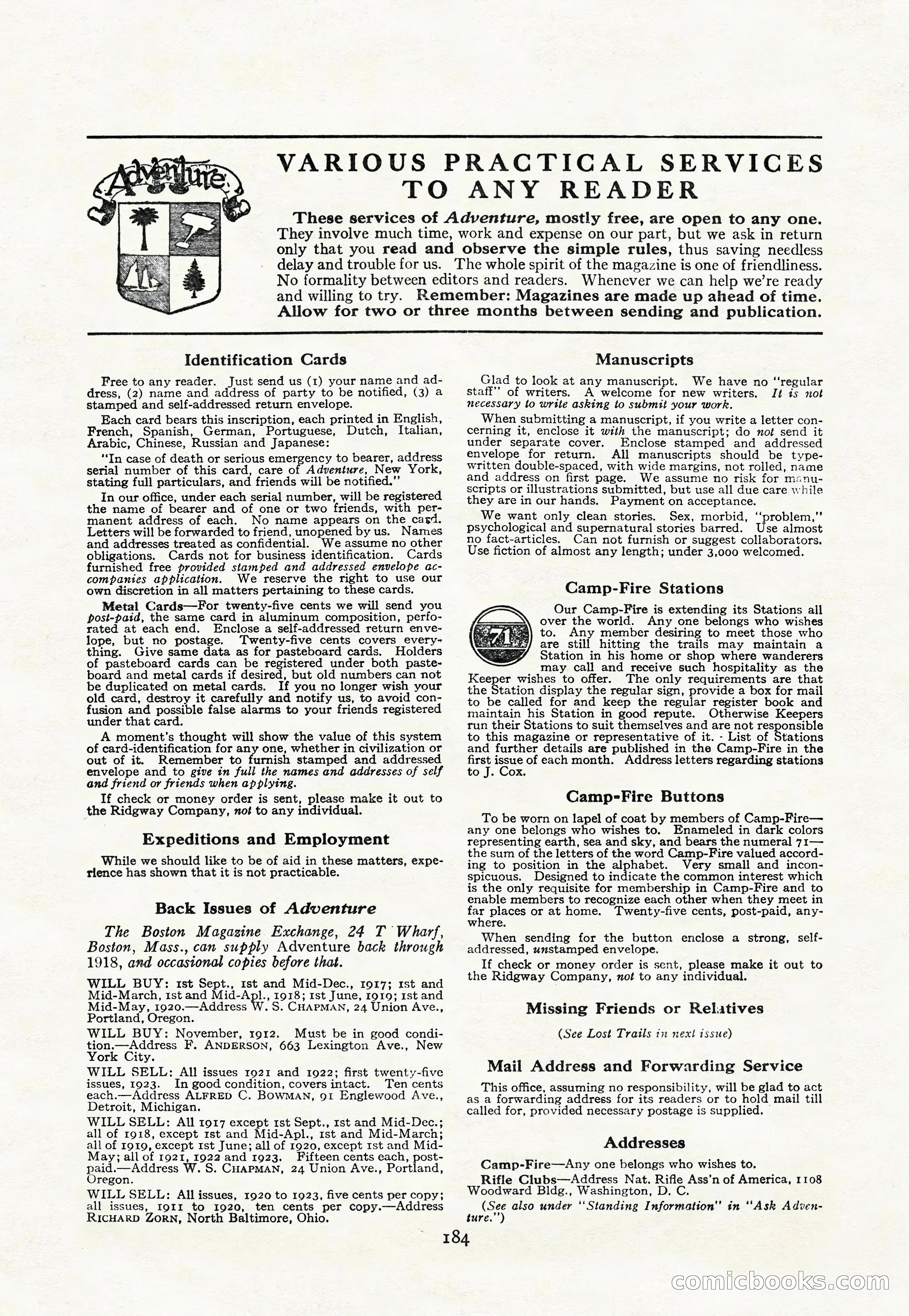 Adventure Magazine Cover — page 190 of 200